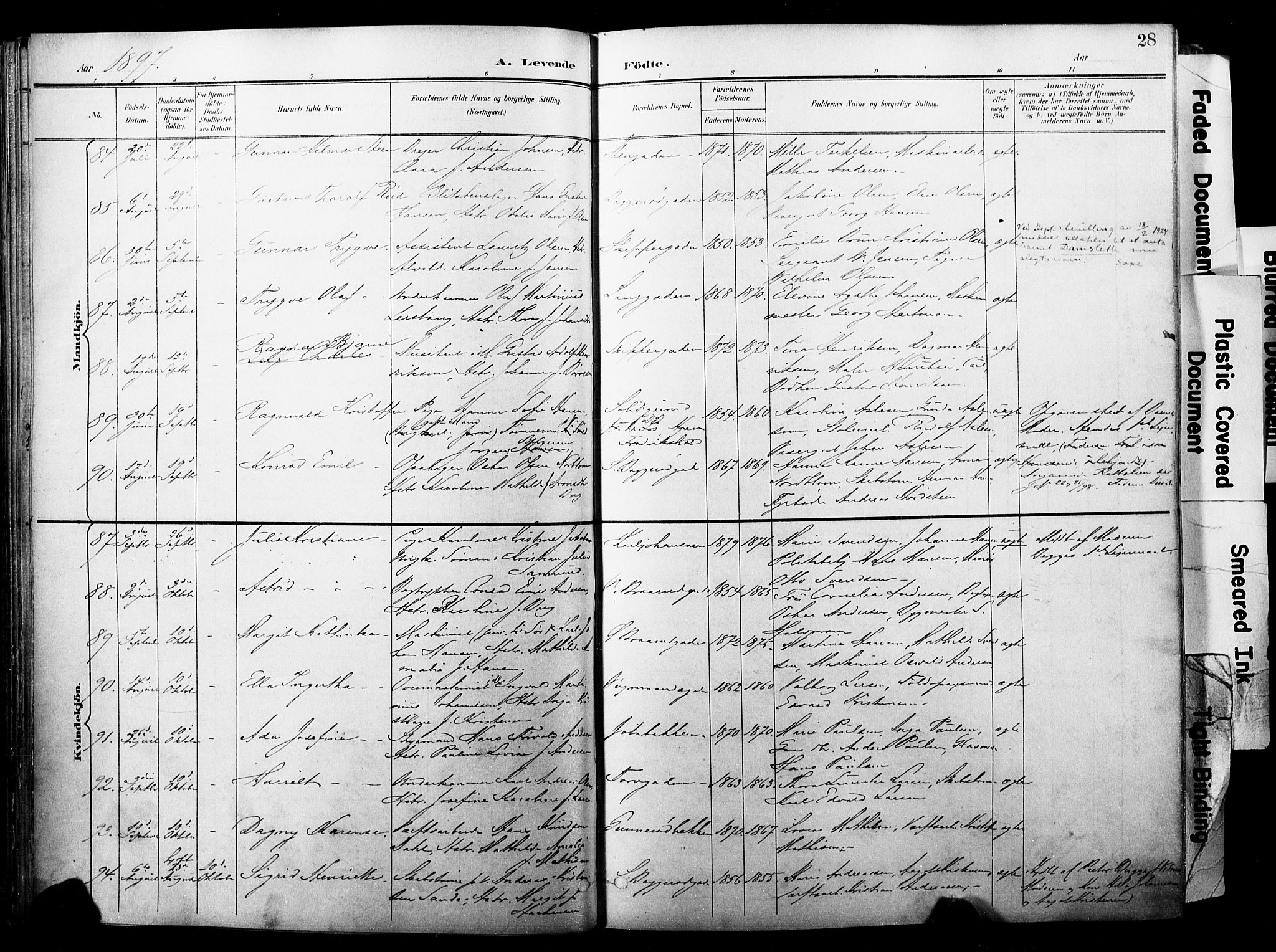 Horten kirkebøker, AV/SAKO-A-348/F/Fa/L0005: Parish register (official) no. 5, 1896-1904, p. 28