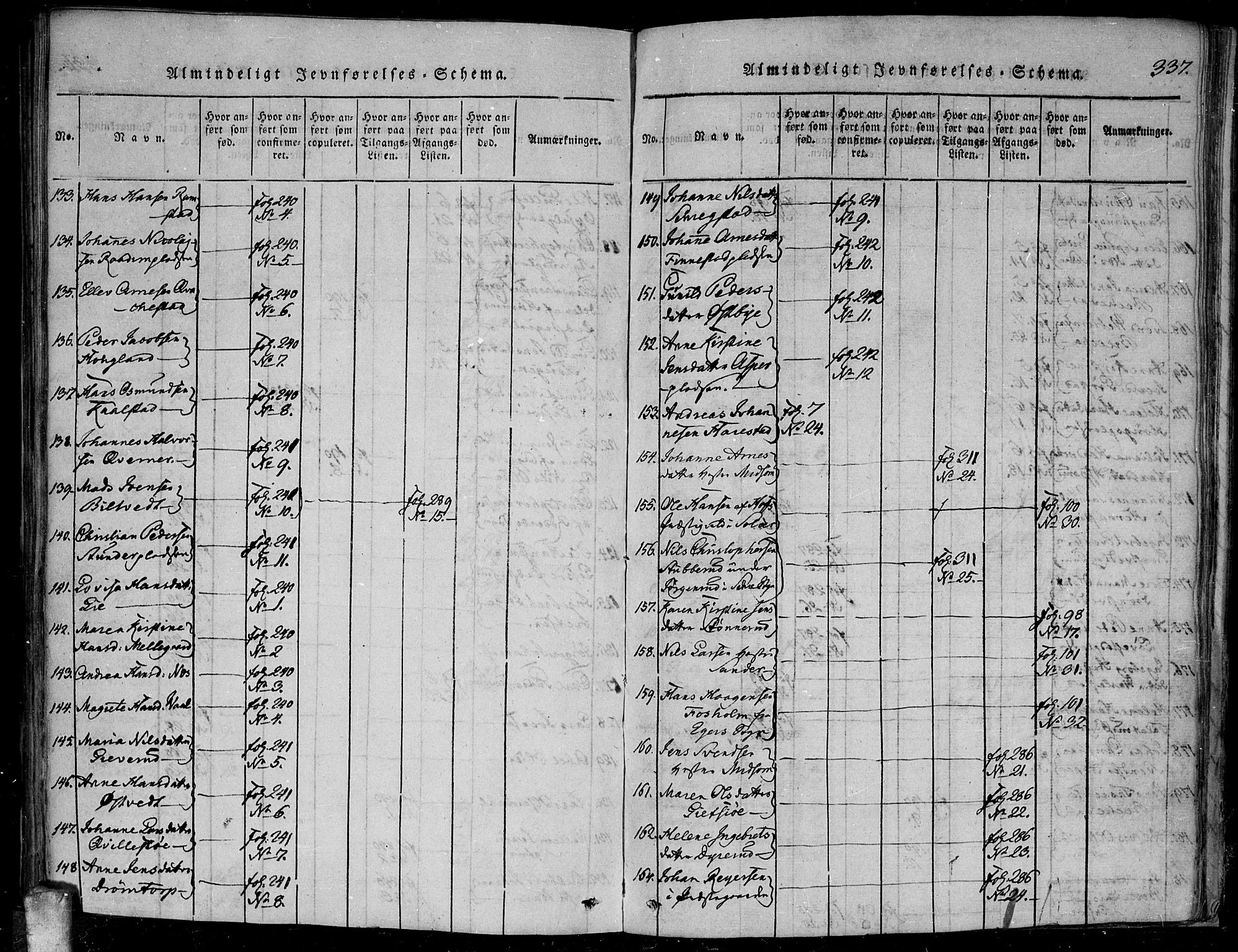 Kråkstad prestekontor Kirkebøker, AV/SAO-A-10125a/F/Fa/L0003: Parish register (official) no. I 3, 1813-1824, p. 337