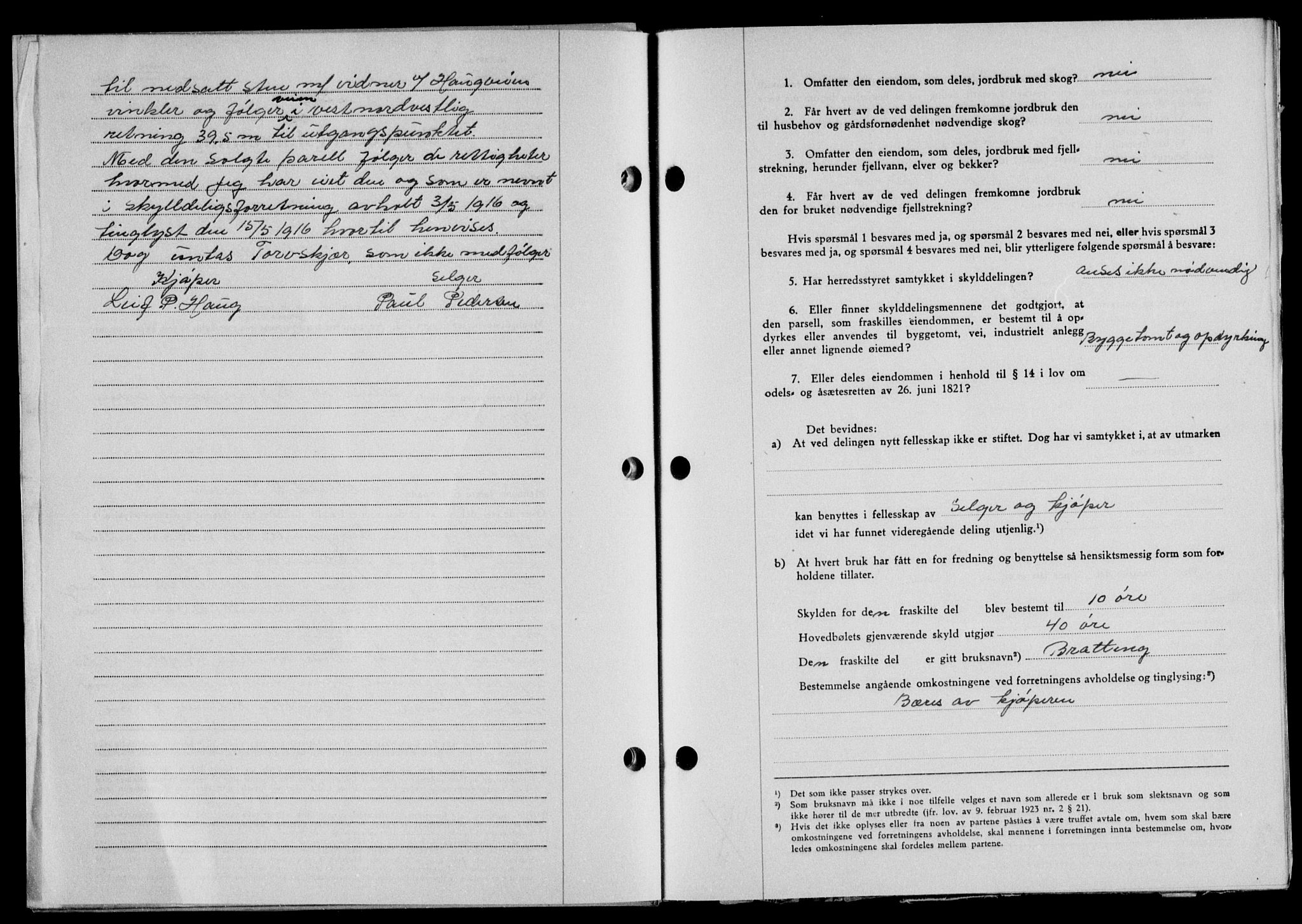 Lofoten sorenskriveri, SAT/A-0017/1/2/2C/L0014a: Mortgage book no. 14a, 1946-1946, Diary no: : 1341/1946