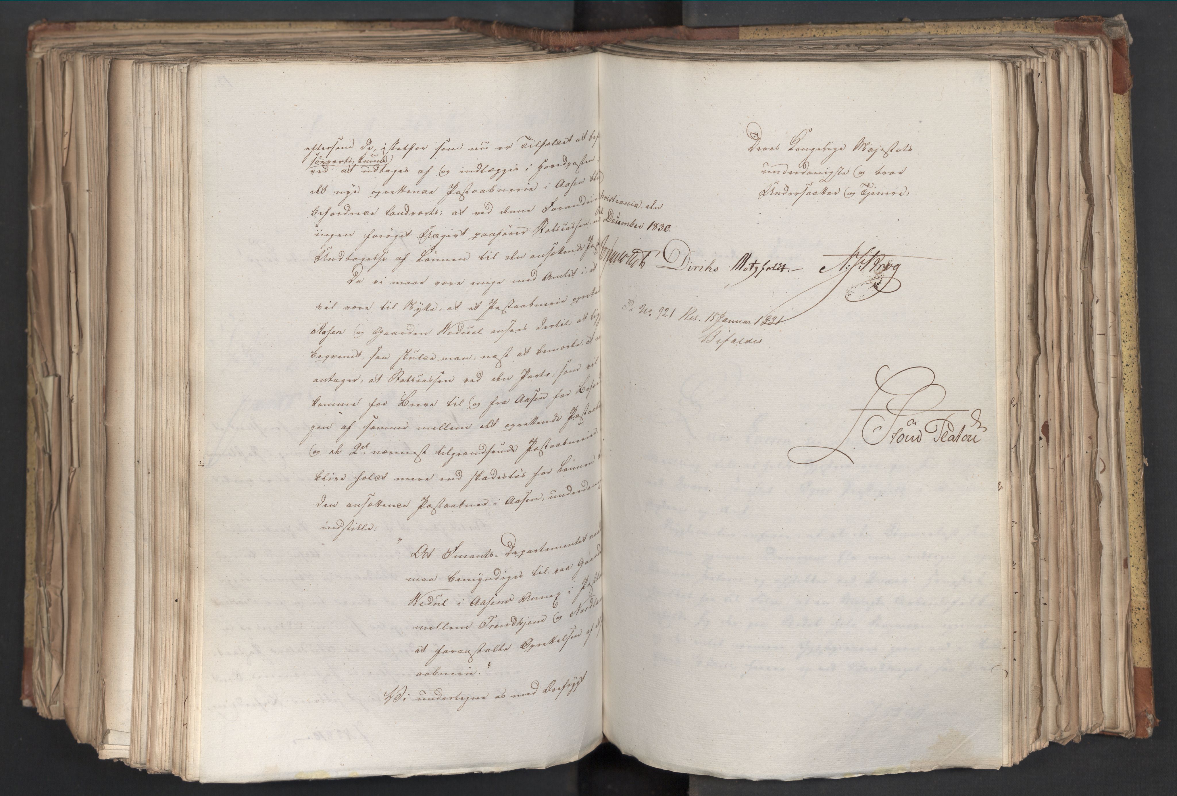 Statsrådsavdelingen i Stockholm, AV/RA-S-1003/D/Da/L0068: Regjeringsinnstillinger nr. 660-876, 1830, p. 518