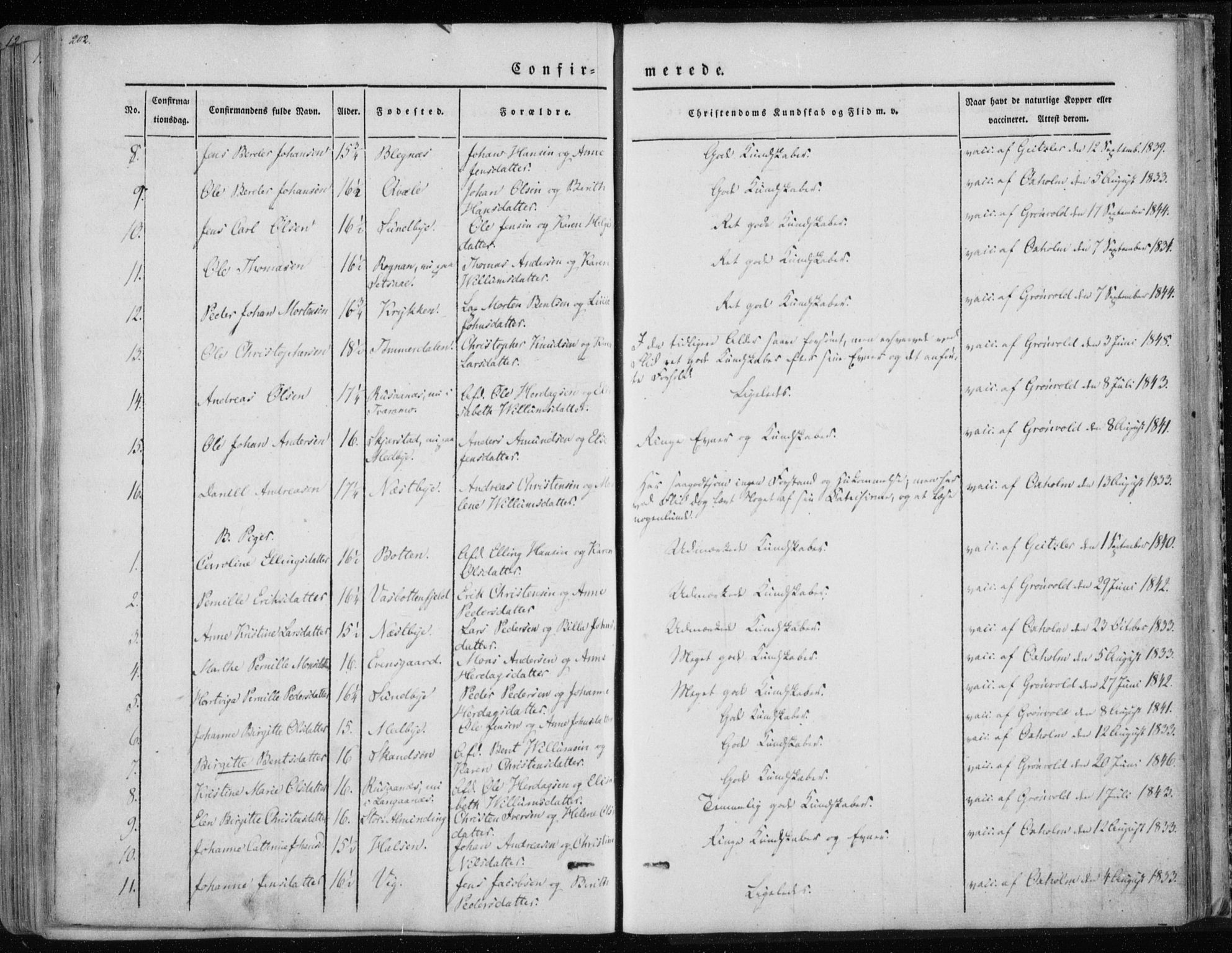 Ministerialprotokoller, klokkerbøker og fødselsregistre - Nordland, SAT/A-1459/847/L0666: Parish register (official) no. 847A06, 1842-1871, p. 202