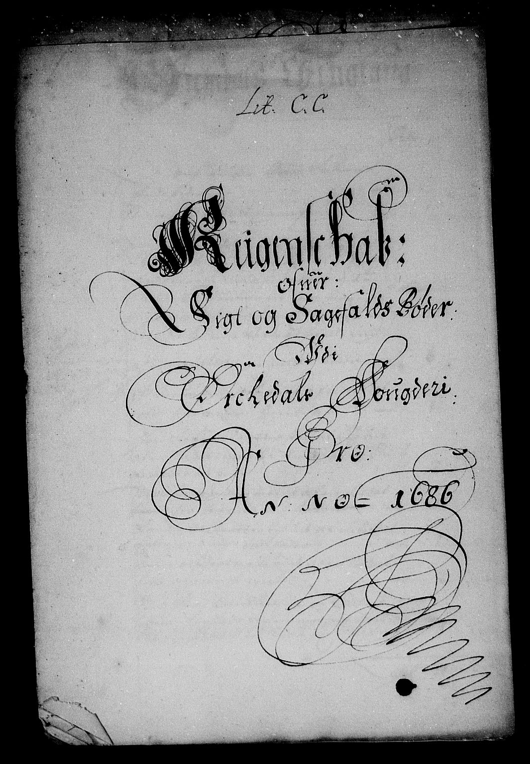 Rentekammeret inntil 1814, Reviderte regnskaper, Stiftamtstueregnskaper, Trondheim stiftamt og Nordland amt, AV/RA-EA-6044/R/Rg/L0083: Trondheim stiftamt og Nordland amt, 1686
