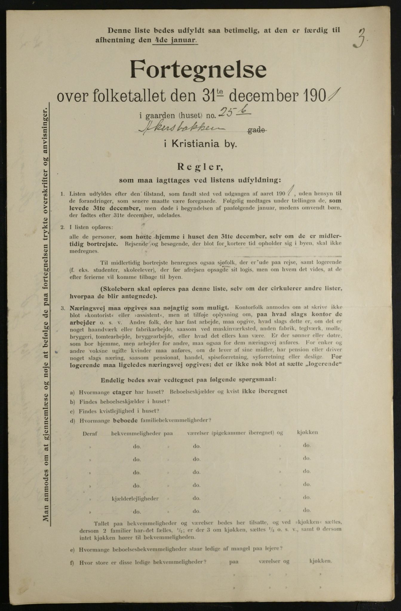 OBA, Municipal Census 1901 for Kristiania, 1901, p. 1348