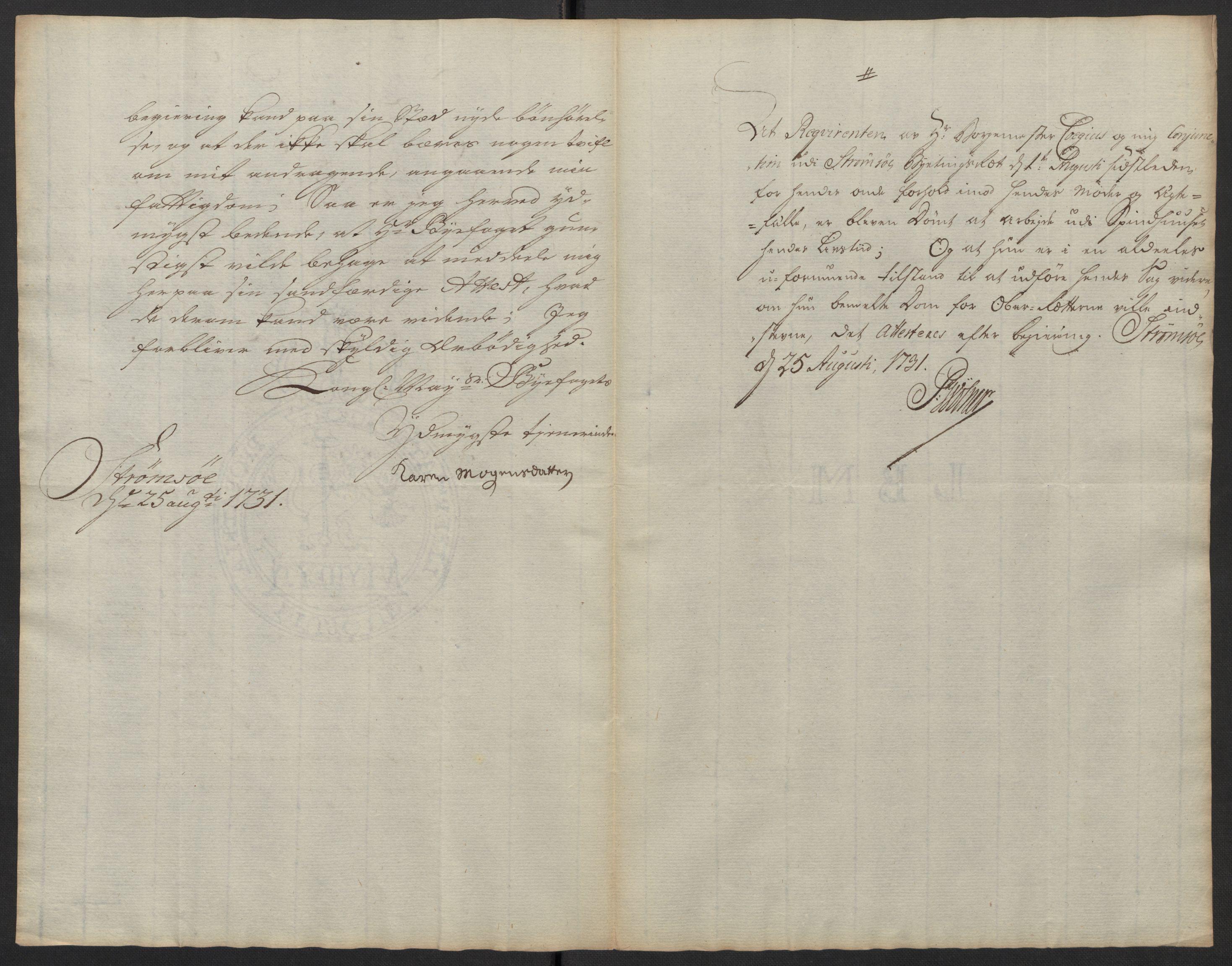 Stattholderembetet 1572-1771, AV/RA-EA-2870/Ef/L0106: Brev fra embetsmenn og andre, 1730-1732, p. 185