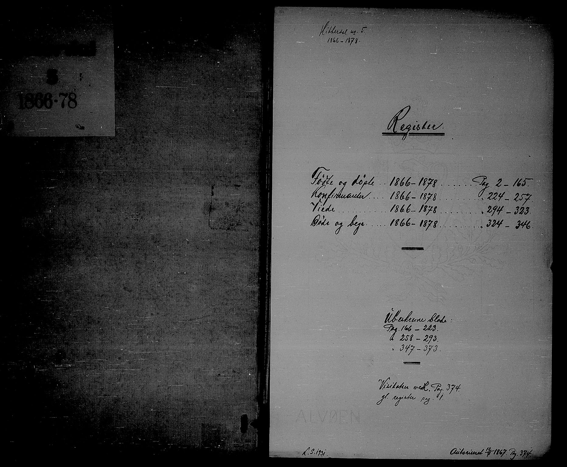 Heddal kirkebøker, SAKO/A-268/G/Ga/L0001: Parish register (copy) no. I 1, 1866-1878