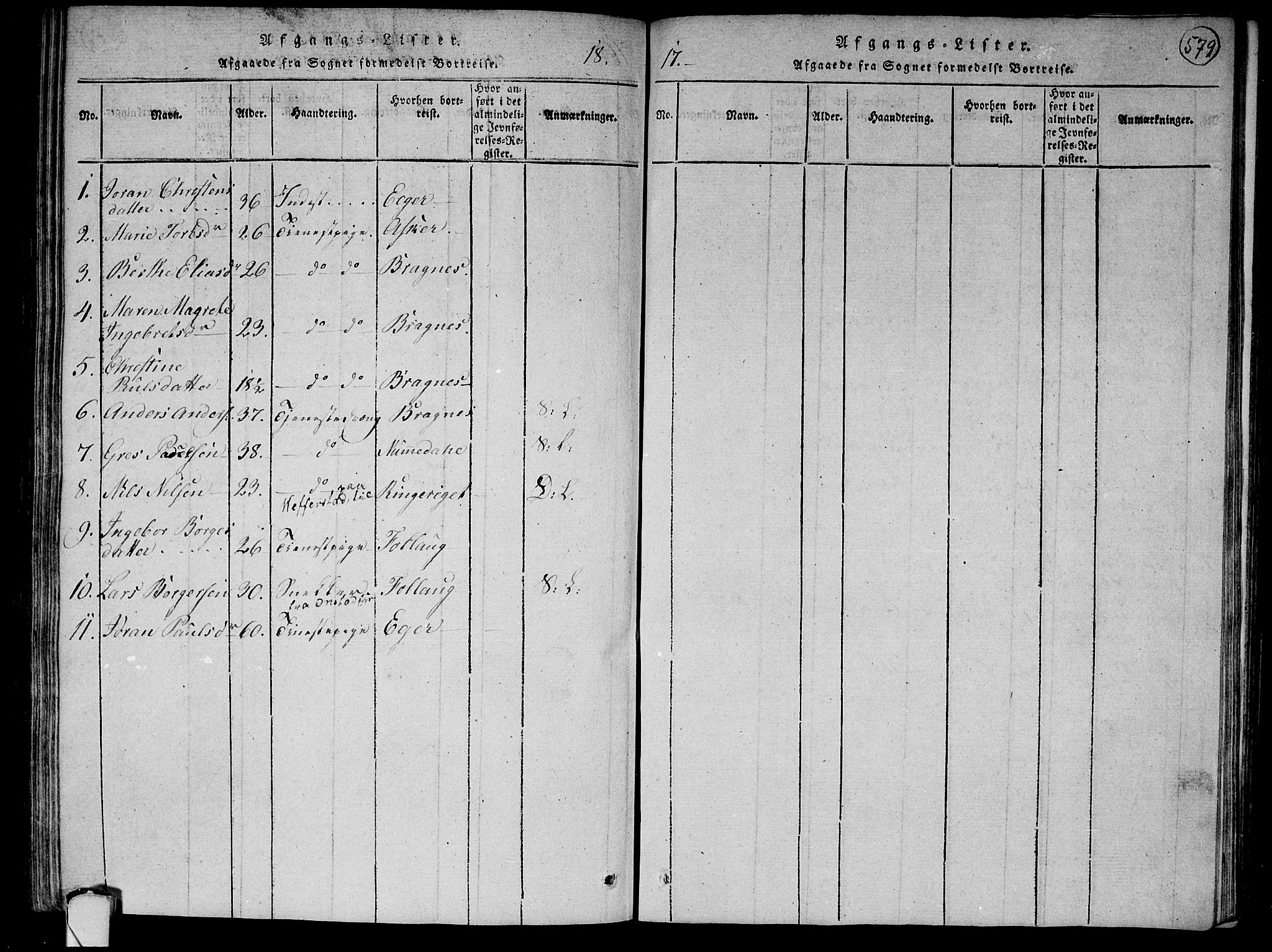 Lier kirkebøker, SAKO/A-230/F/Fa/L0008: Parish register (official) no. I 8, 1813-1825, p. 578-579