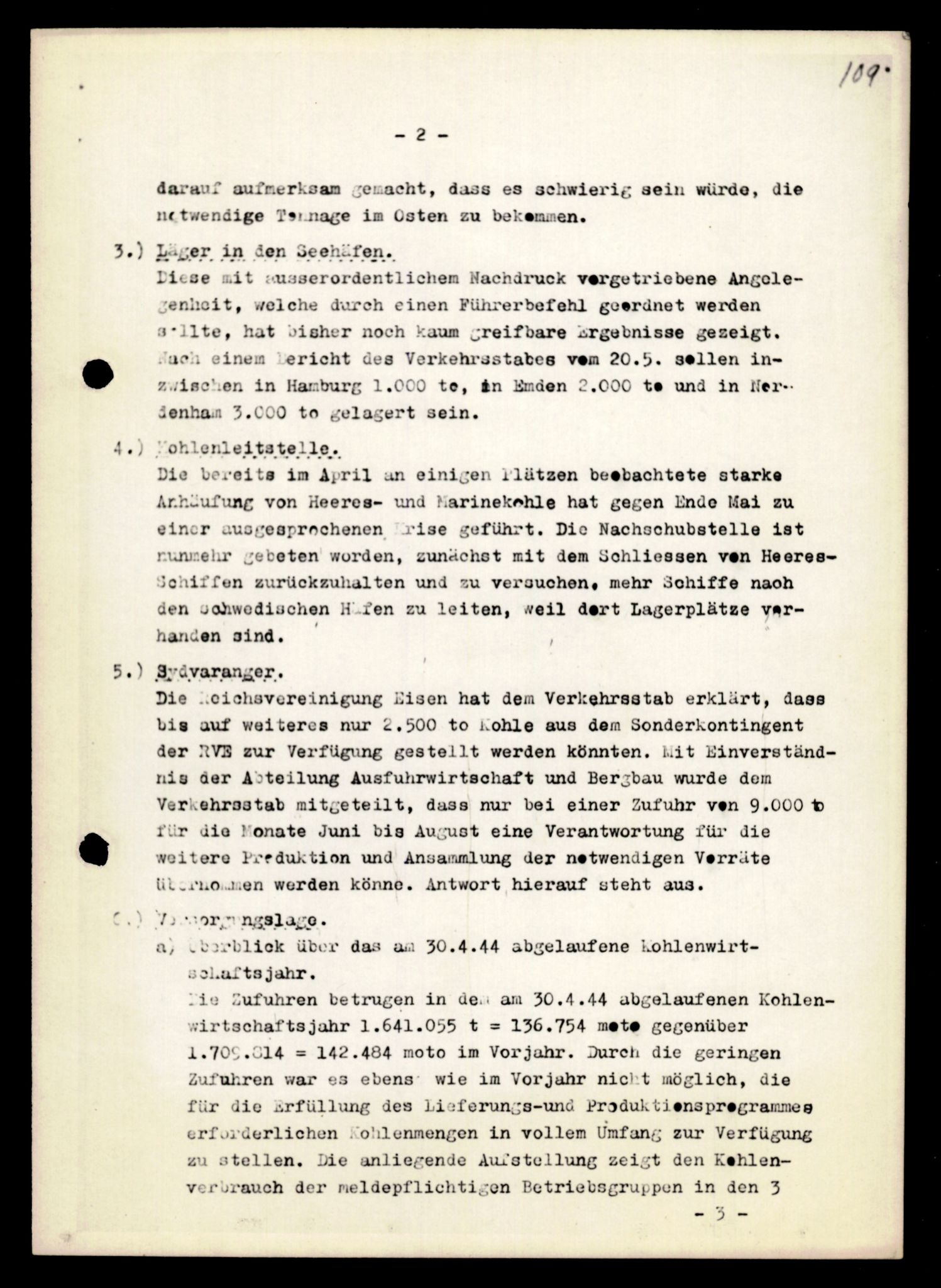 Forsvarets Overkommando. 2 kontor. Arkiv 11.4. Spredte tyske arkivsaker, AV/RA-RAFA-7031/D/Dar/Darb/L0004: Reichskommissariat - Hauptabteilung Vervaltung og Hauptabteilung Volkswirtschaft, 1940-1945, p. 1121