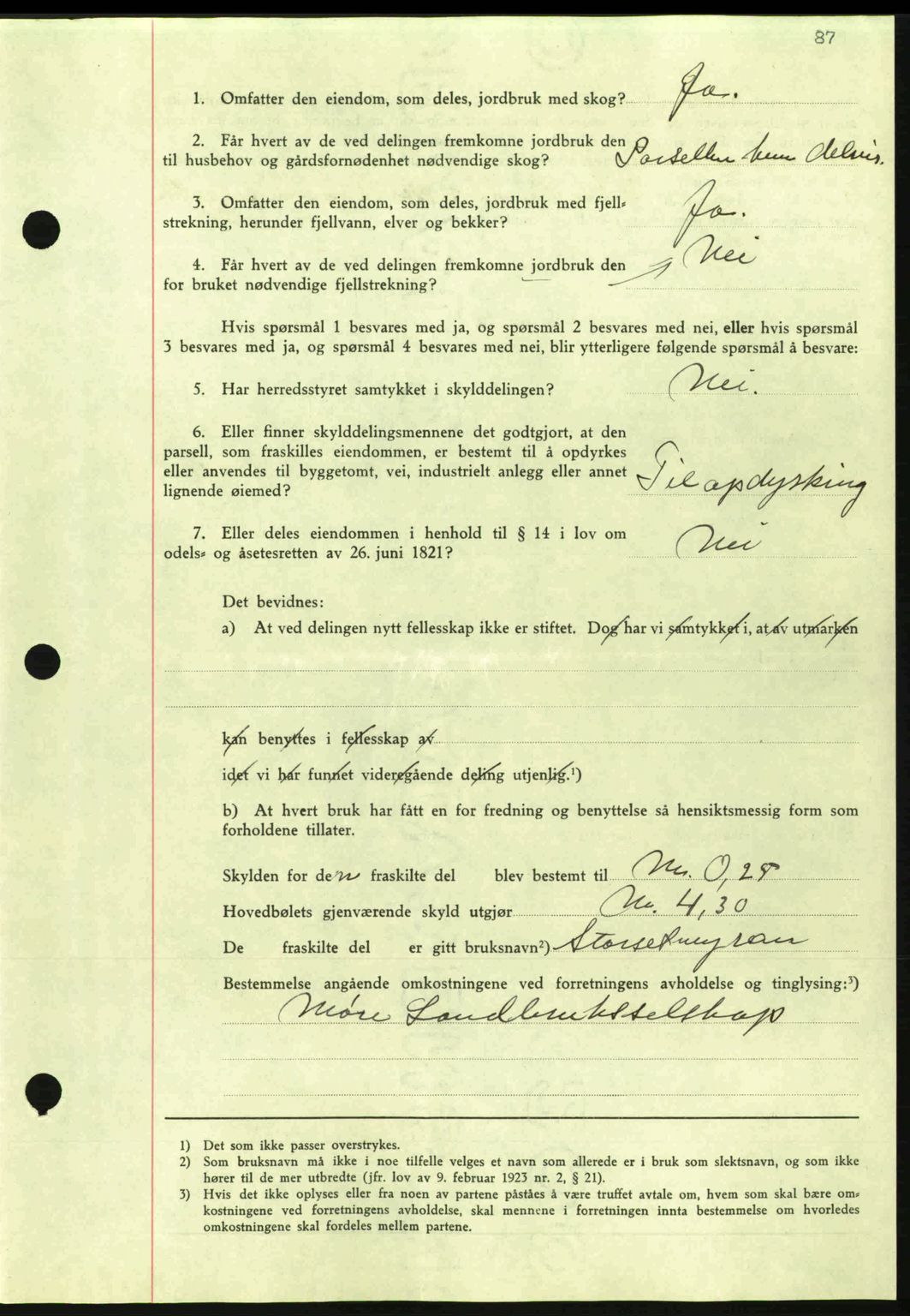 Nordmøre sorenskriveri, AV/SAT-A-4132/1/2/2Ca: Mortgage book no. A80, 1936-1937, Diary no: : 2073/1936