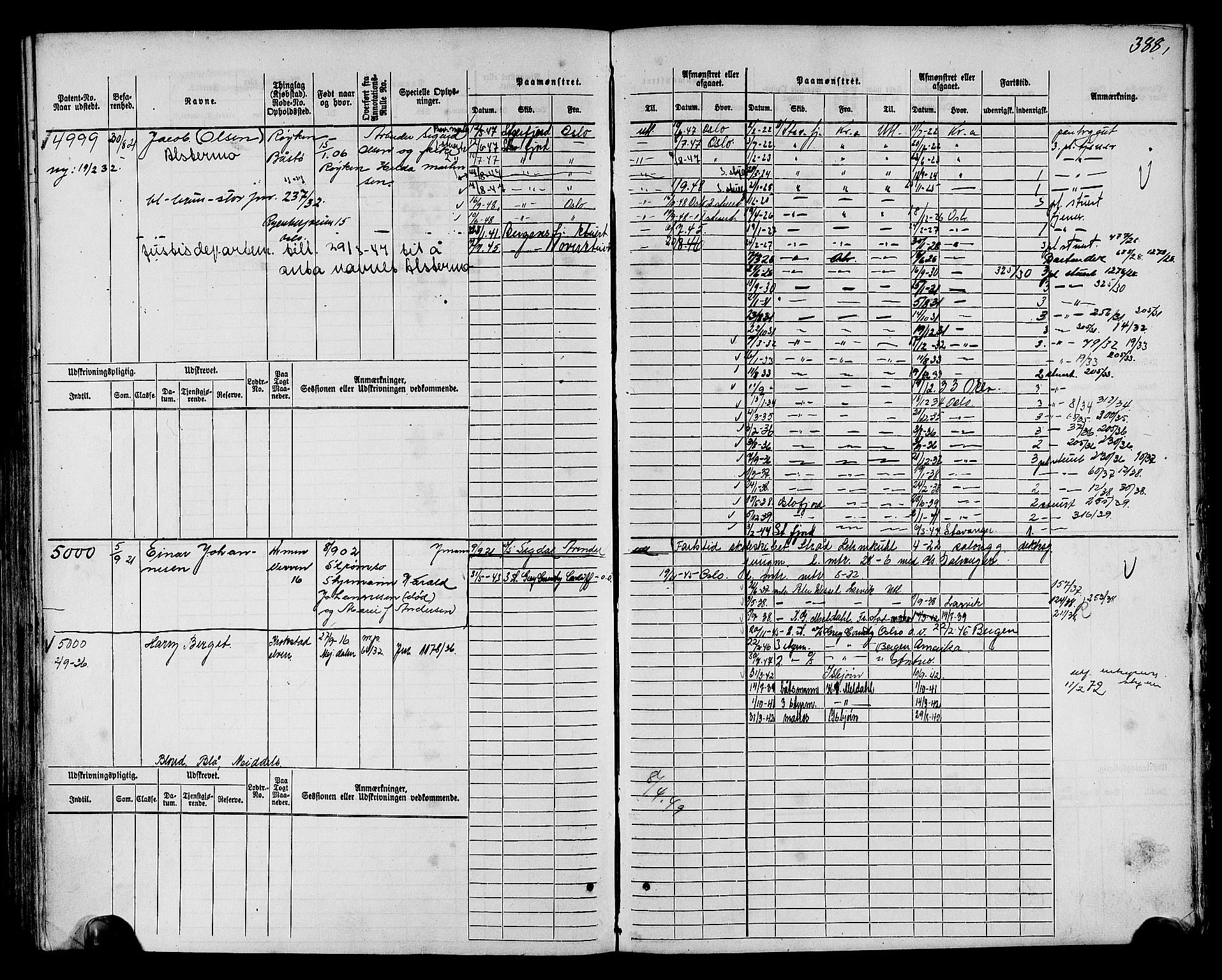 Drammen innrulleringsdistrikt, SAKO/A-781/F/Fc/L0006: Hovedrulle, 1913, p. 240