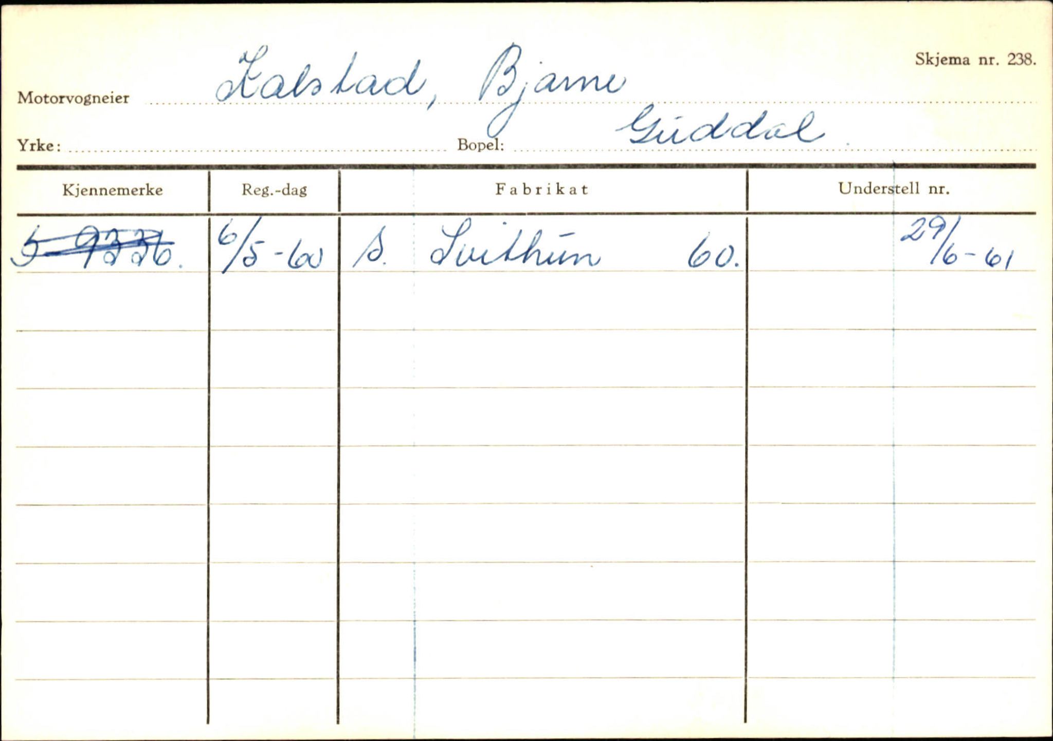 Statens vegvesen, Sogn og Fjordane vegkontor, AV/SAB-A-5301/4/F/L0125: Eigarregister Sogndal V-Å. Aurland A-Å. Fjaler A-N, 1945-1975, p. 2262