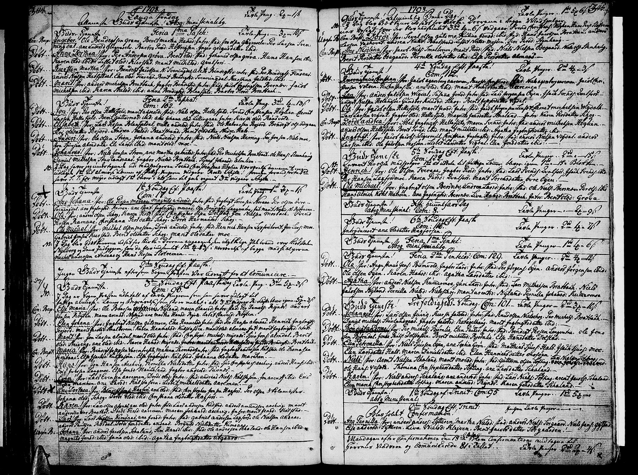 Ministerialprotokoller, klokkerbøker og fødselsregistre - Nordland, SAT/A-1459/820/L0286: Parish register (official) no. 820A07, 1780-1799, p. 344-345