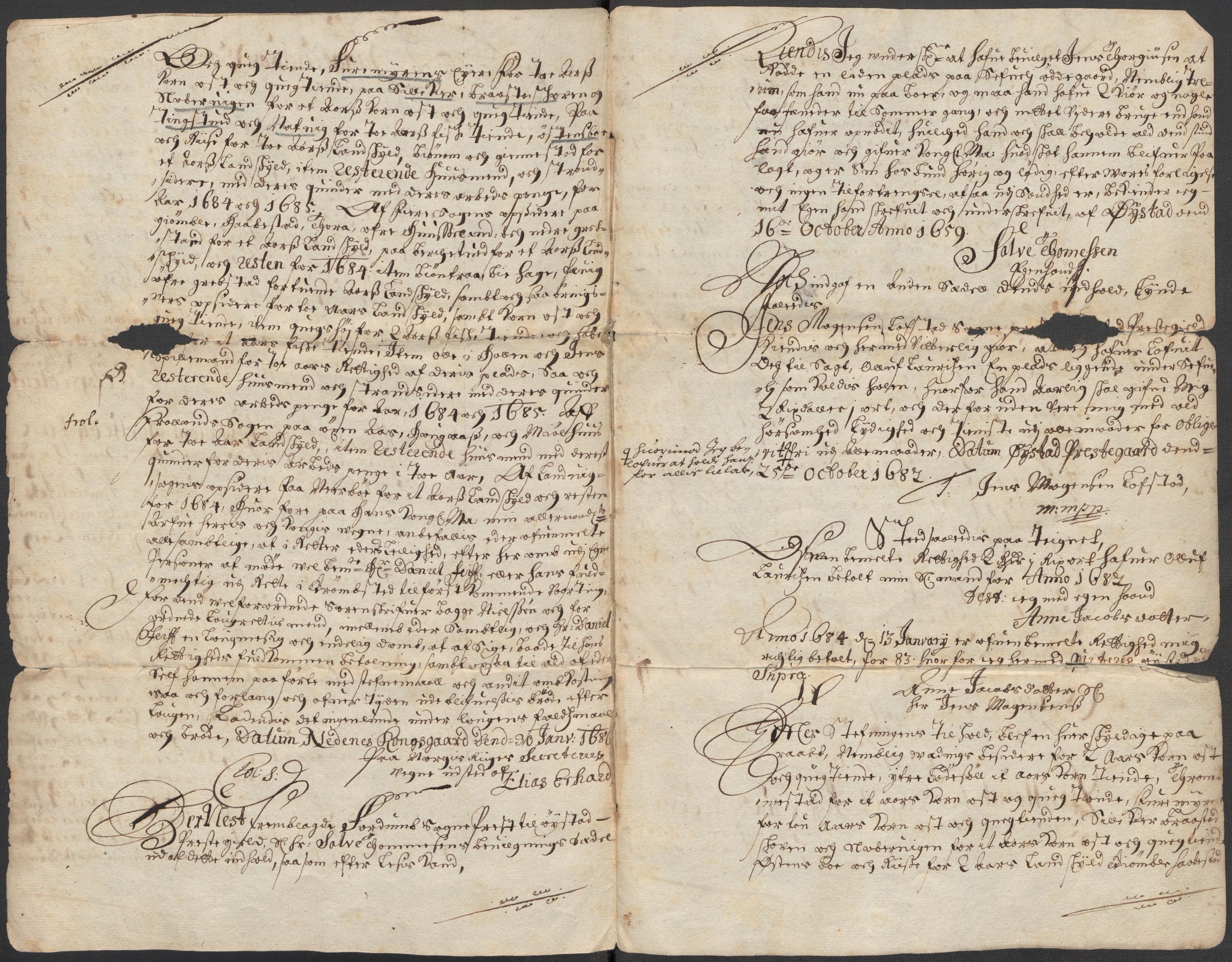 Riksarkivets diplomsamling, AV/RA-EA-5965/F15/L0031: Prestearkiv - Aust-Agder, Vest-Agder og Rogaland, 1575-1768, p. 6