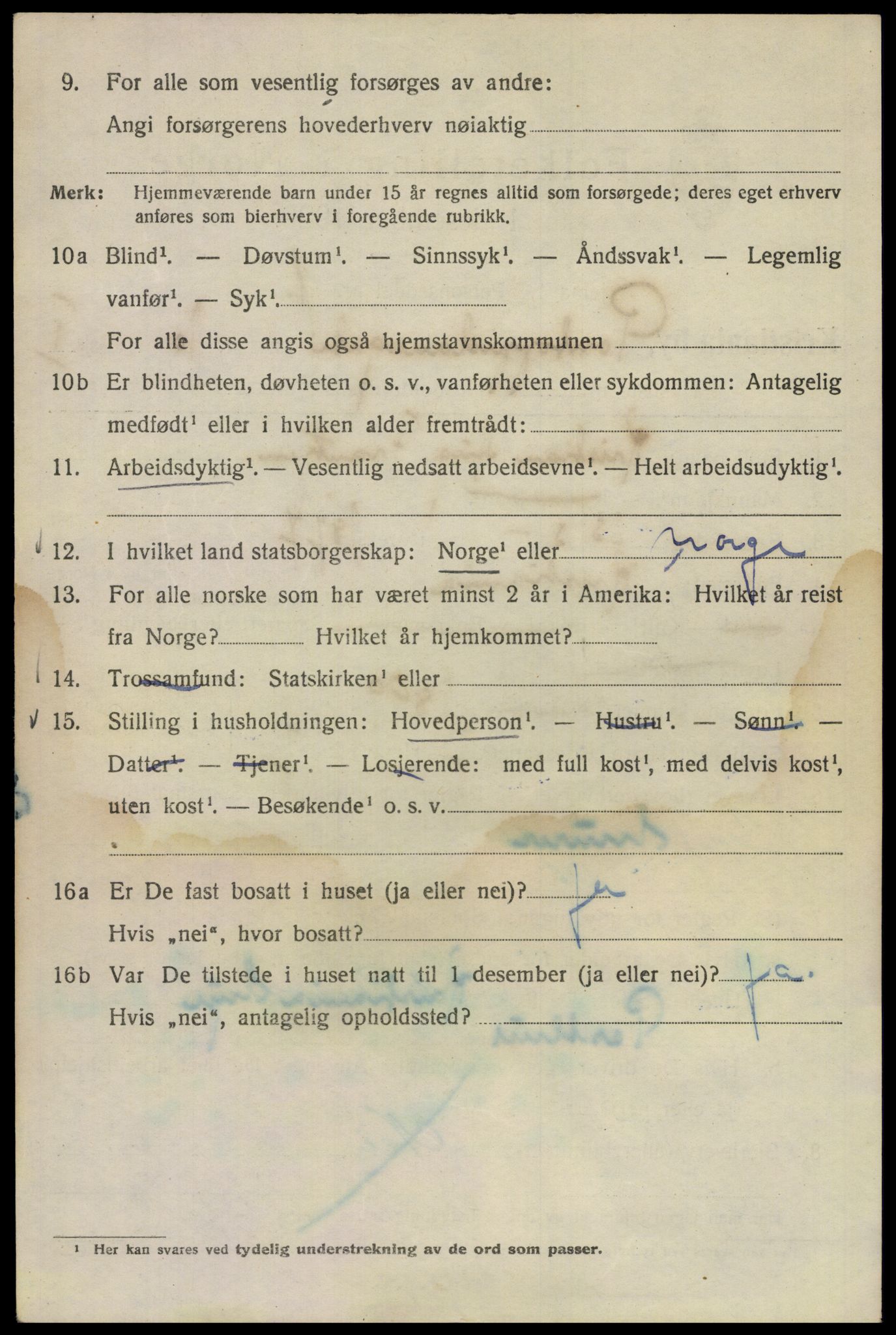 SAO, 1920 census for Kristiania, 1920, p. 456416