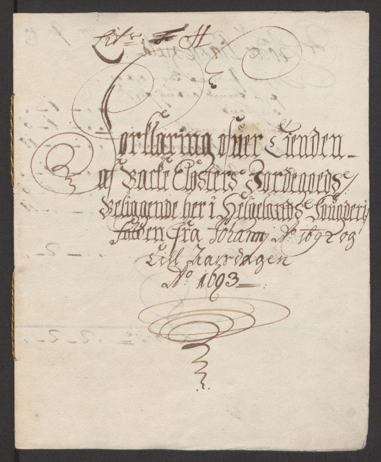 Rentekammeret inntil 1814, Reviderte regnskaper, Fogderegnskap, RA/EA-4092/R65/L4505: Fogderegnskap Helgeland, 1693-1696, p. 128