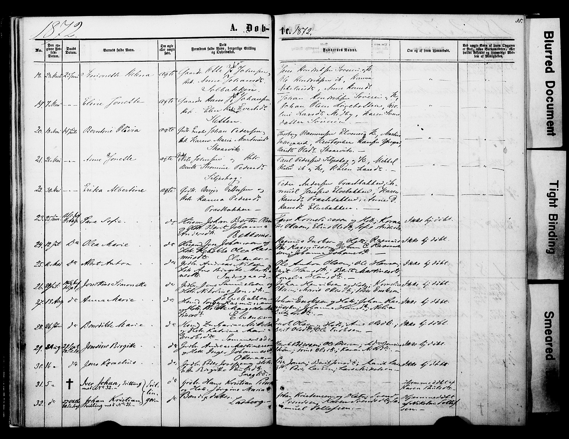 Ibestad sokneprestembete, SATØ/S-0077/H/Ha/Haa/L0013kirke: Parish register (official) no. 13, 1865-1879, p. 35