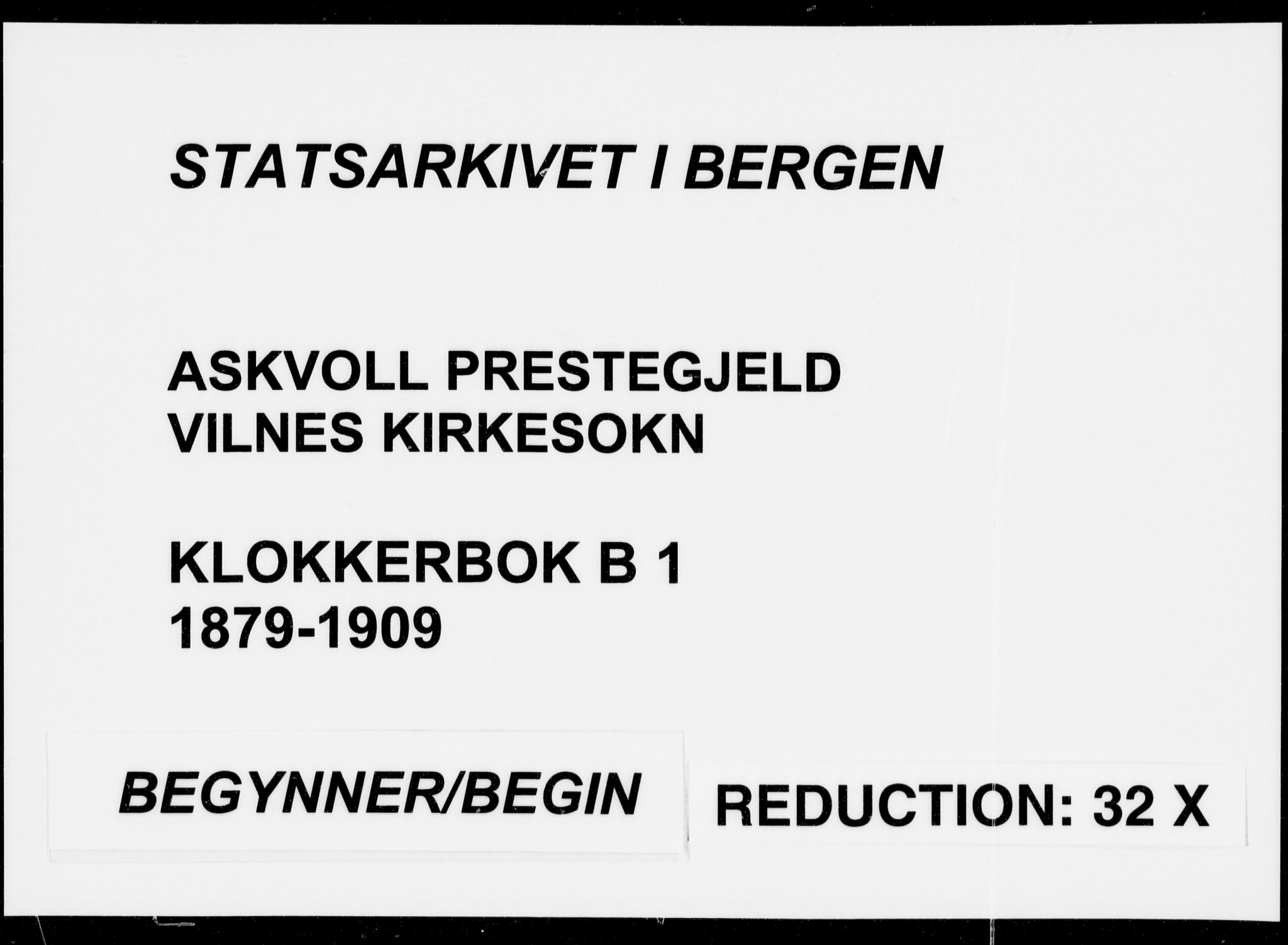 Askvoll sokneprestembete, SAB/A-79501/H/Hab/Habb/L0001: Parish register (copy) no. B 1, 1879-1909