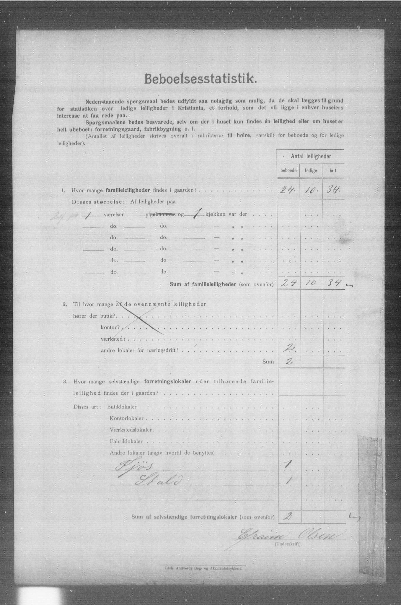 OBA, Municipal Census 1904 for Kristiania, 1904, p. 23049