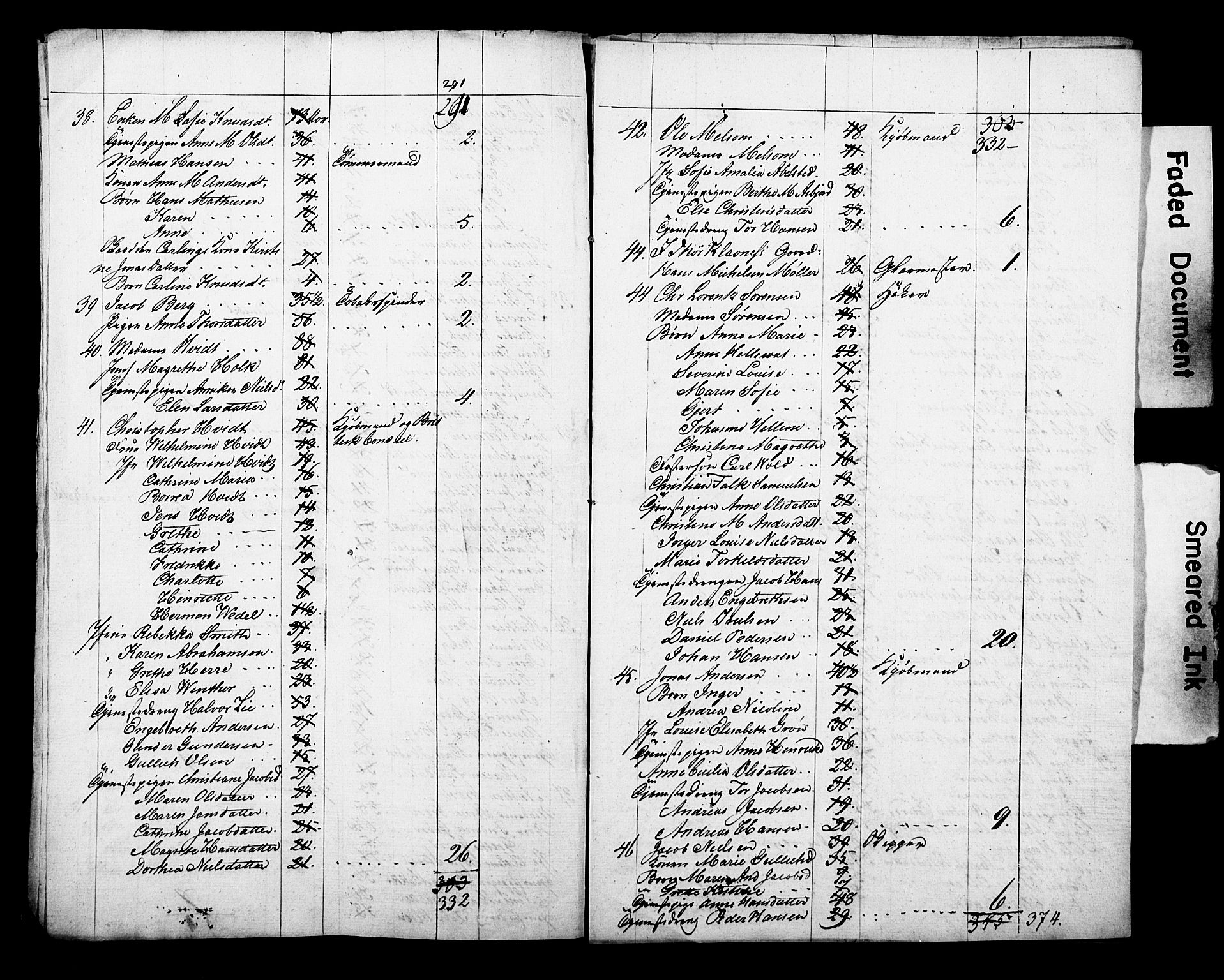 , Census 1825 for Sandar/Sandefjord, 1825