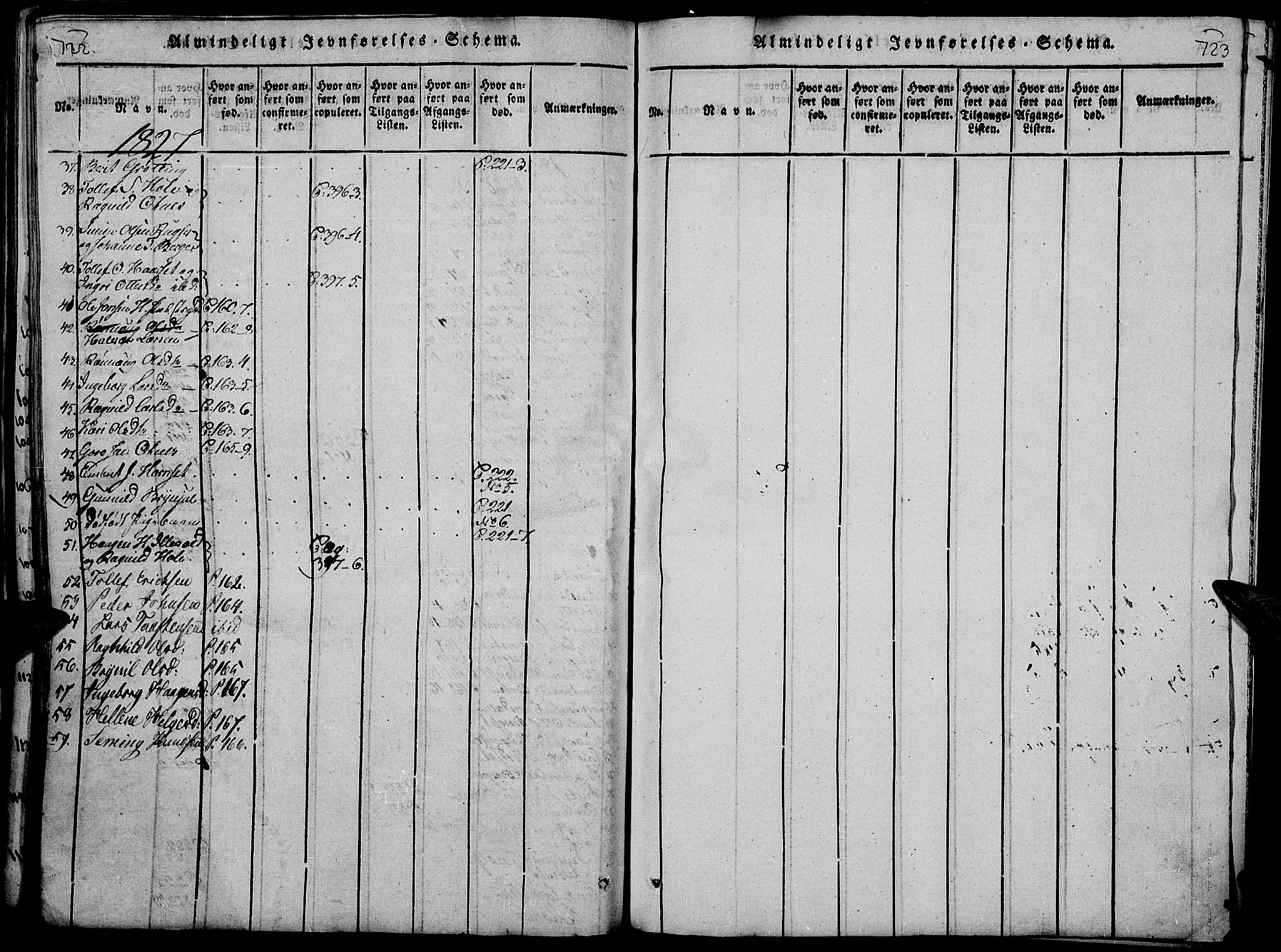 Rendalen prestekontor, AV/SAH-PREST-054/H/Ha/Haa/L0003: Parish register (official) no. 3, 1815-1829, p. 722-723