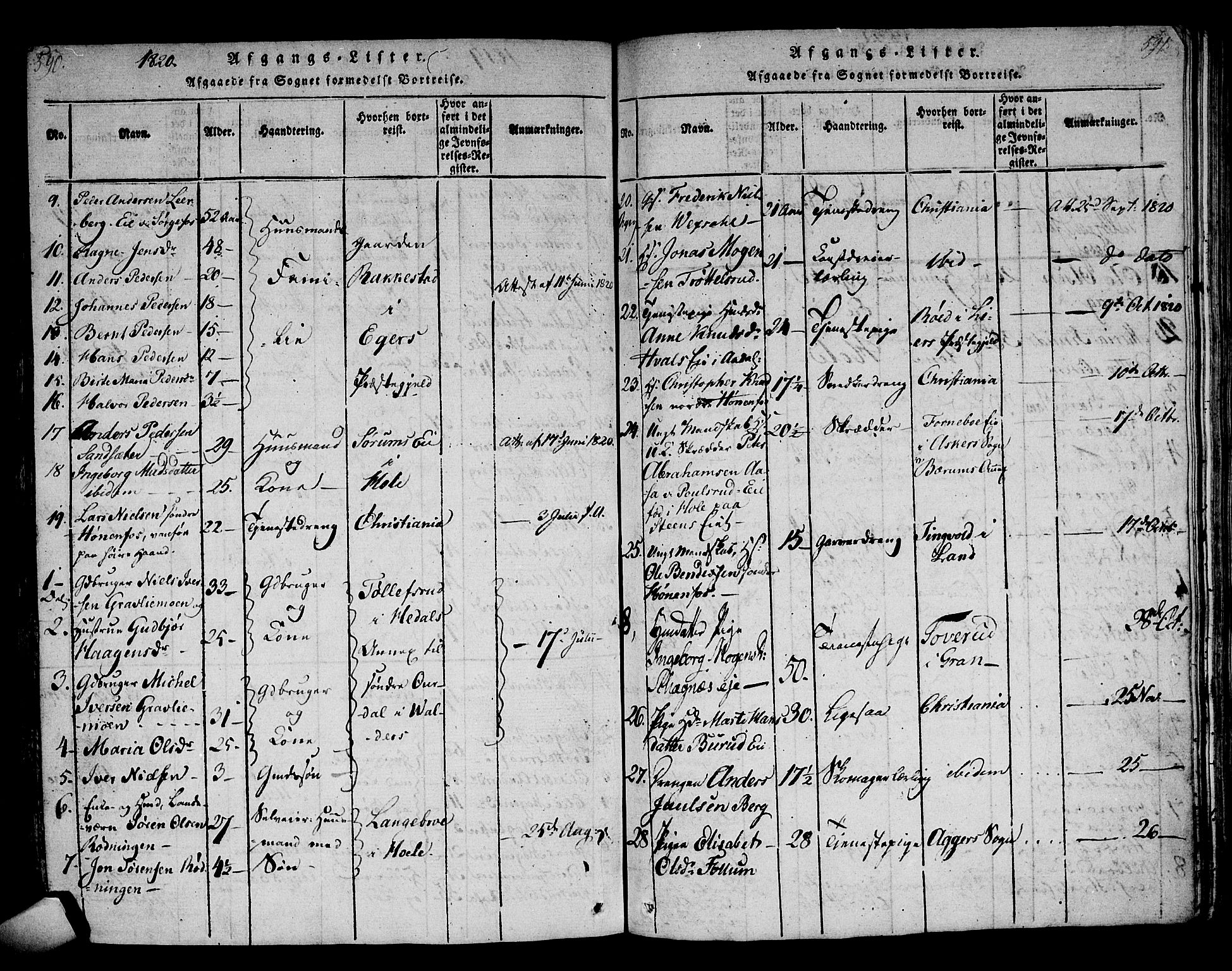 Norderhov kirkebøker, SAKO/A-237/F/Fa/L0008: Parish register (official) no. 8, 1814-1833, p. 590-591