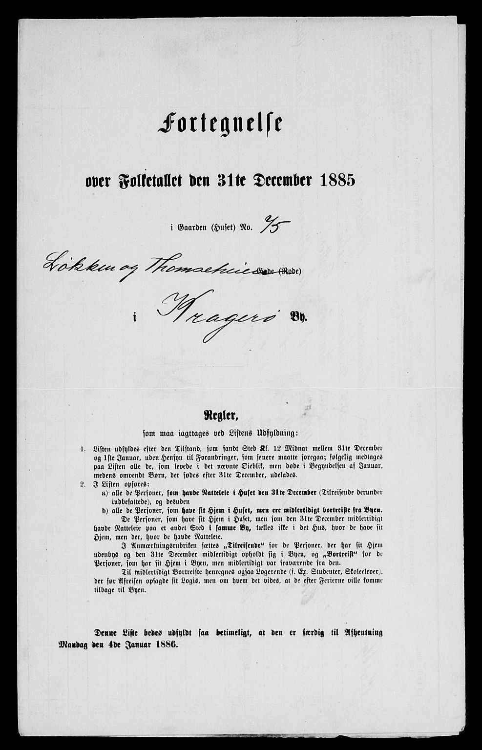 SAKO, 1885 census for 0801 Kragerø, 1885, p. 804