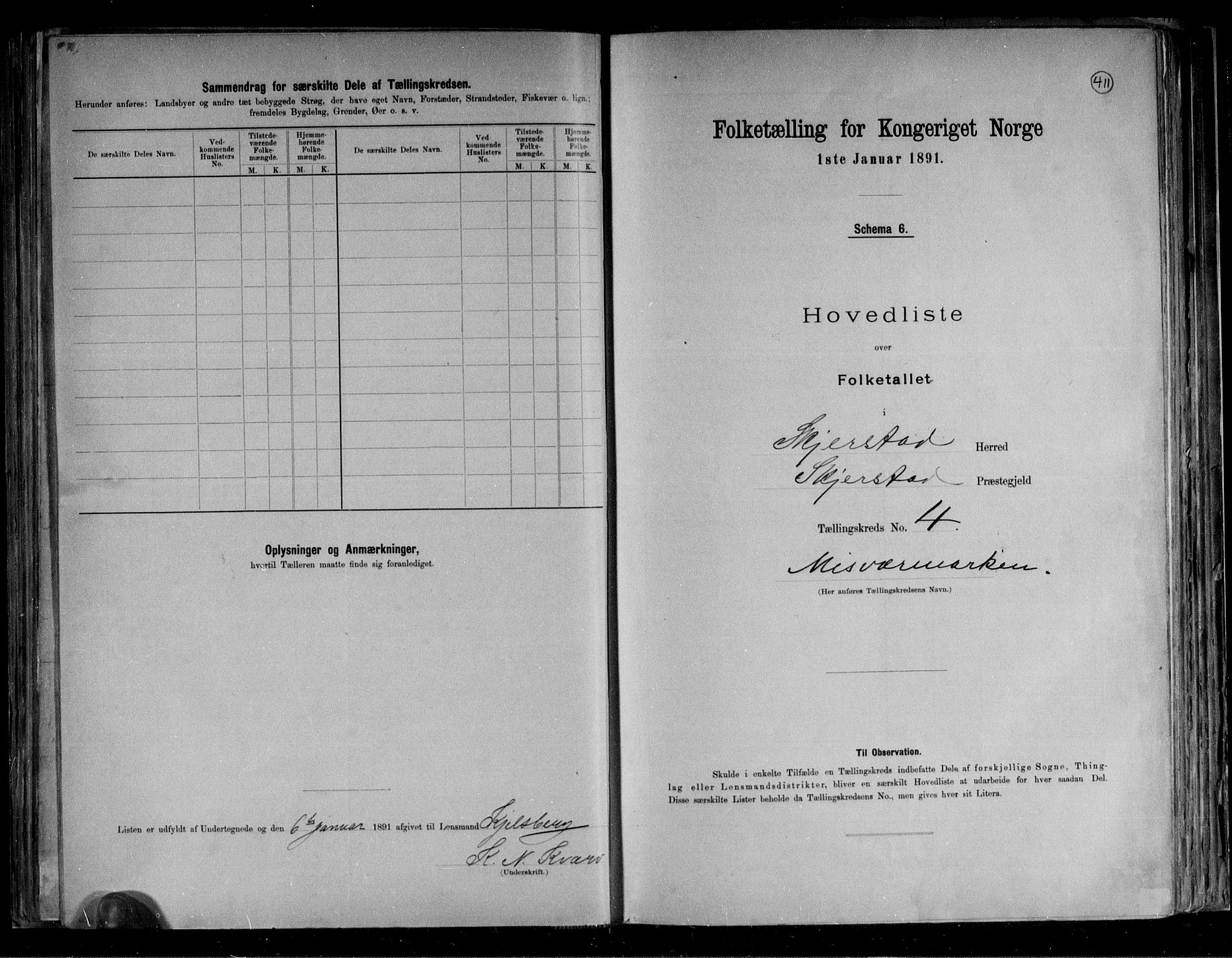 RA, 1891 census for 1842 Skjerstad, 1891, p. 11