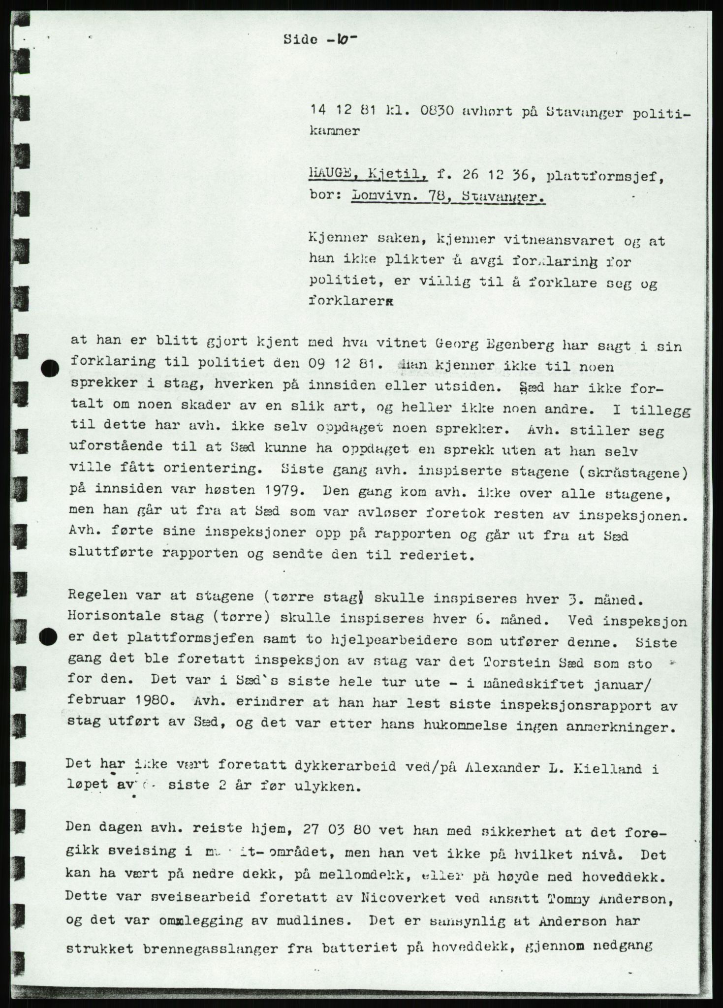 Pa 1503 - Stavanger Drilling AS, AV/SAST-A-101906/Da/L0001: Alexander L. Kielland - Begrensningssak Stavanger byrett, 1986, p. 135