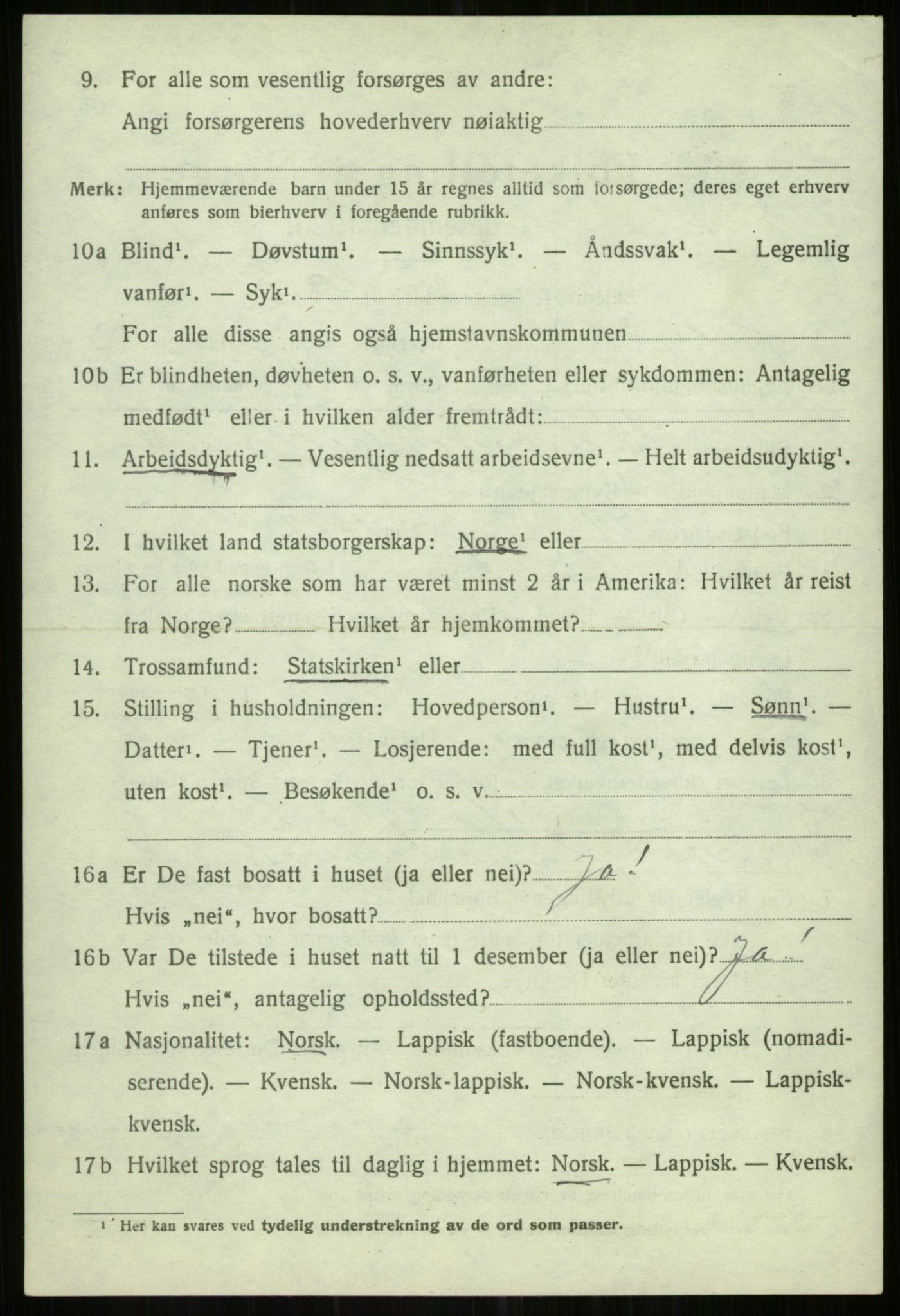 SATØ, 1920 census for Helgøy, 1920, p. 2016