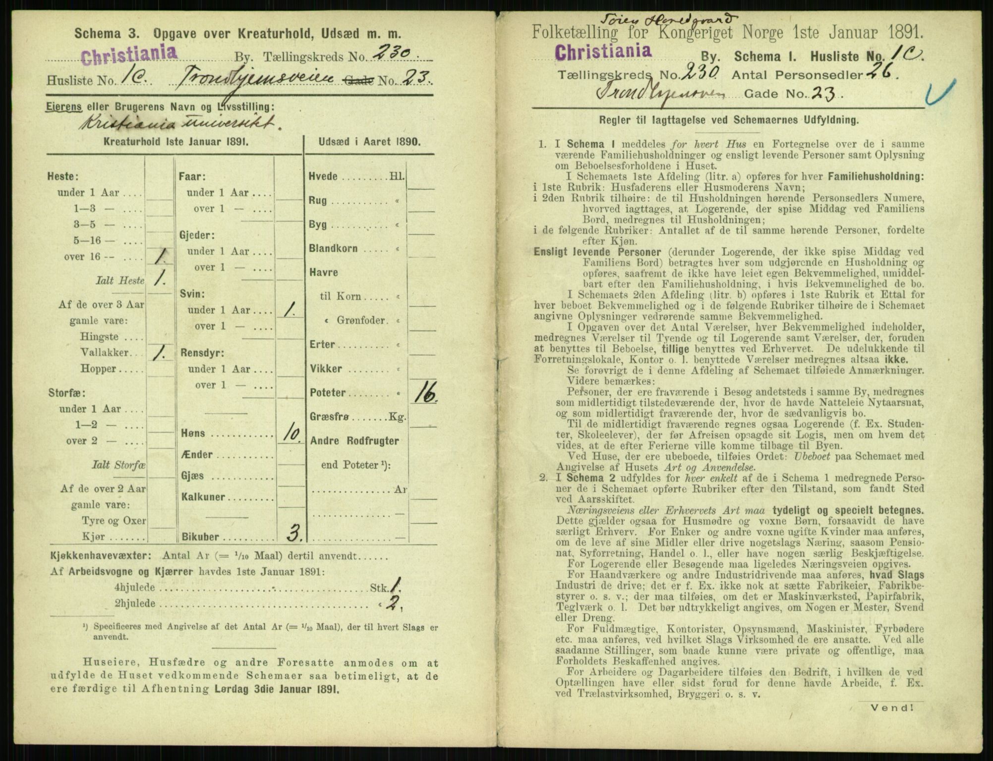 RA, 1891 census for 0301 Kristiania, 1891, p. 142096