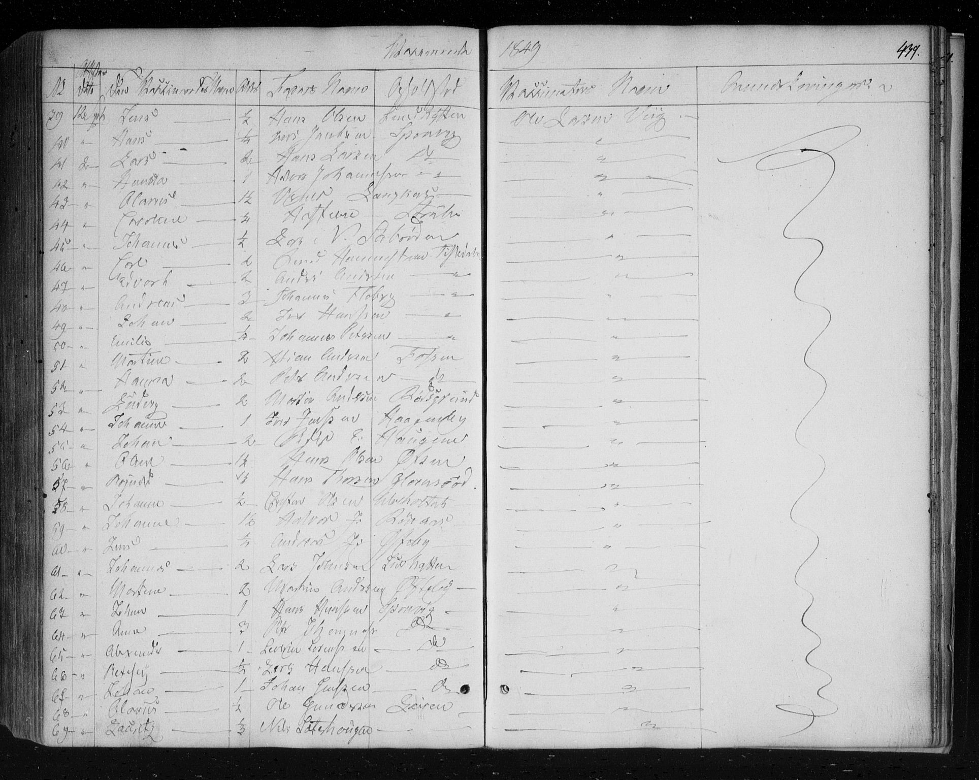 Berg prestekontor Kirkebøker, AV/SAO-A-10902/F/Fa/L0004: Parish register (official) no. I 4, 1843-1860, p. 439