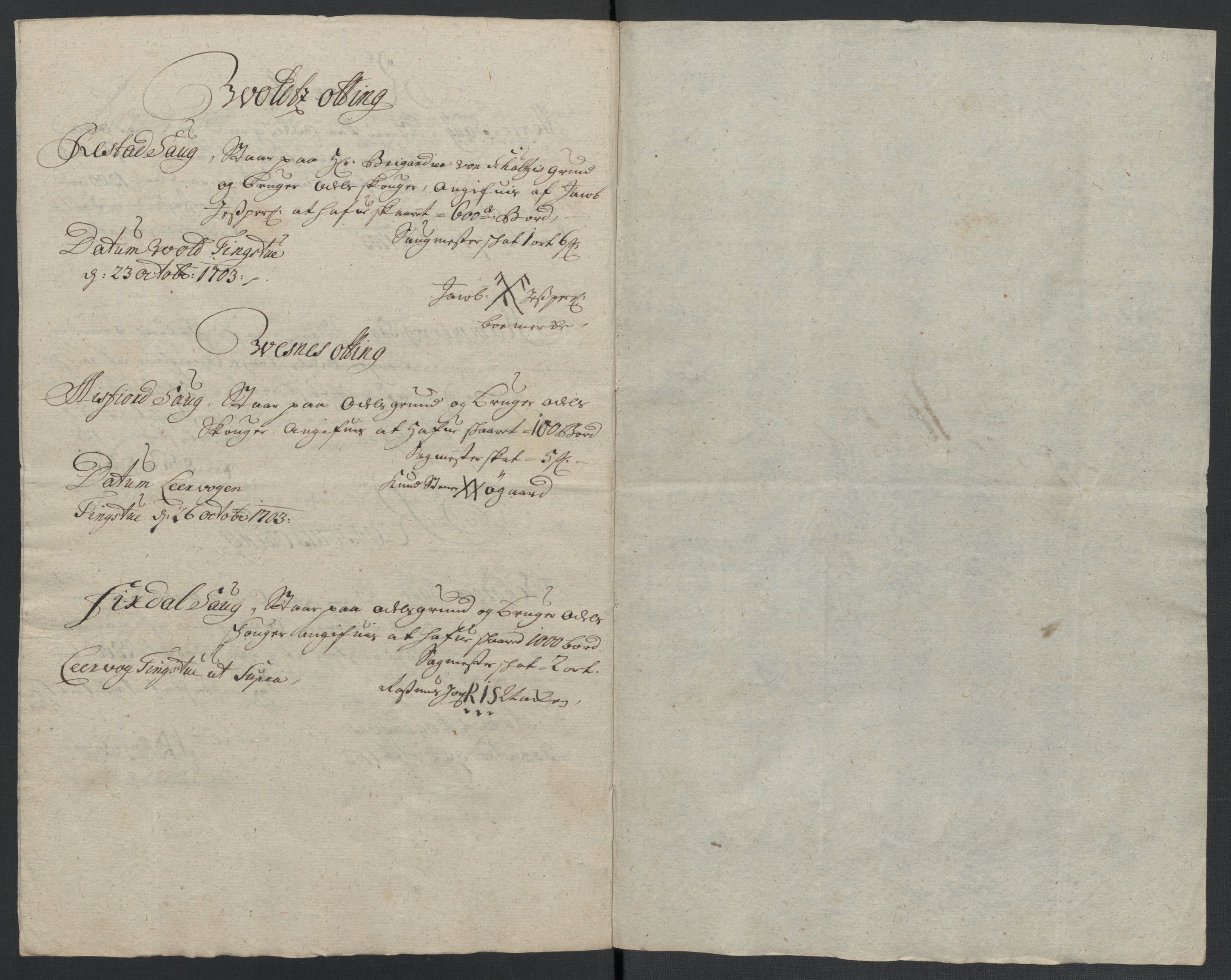 Rentekammeret inntil 1814, Reviderte regnskaper, Fogderegnskap, RA/EA-4092/R55/L3656: Fogderegnskap Romsdal, 1703-1705, p. 78