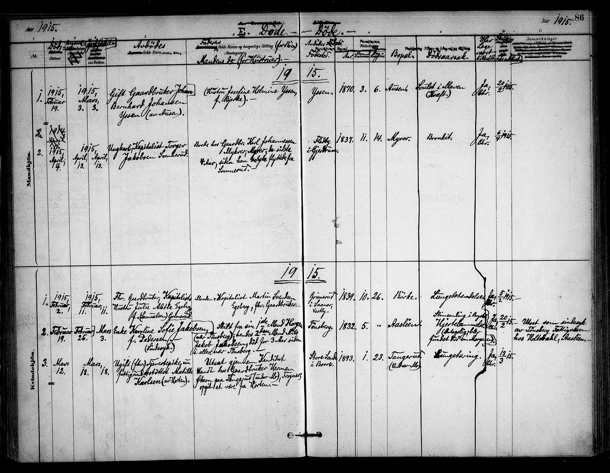 Sørum prestekontor Kirkebøker, AV/SAO-A-10303/F/Fb/L0001: Parish register (official) no. II 1, 1878-1915, p. 86