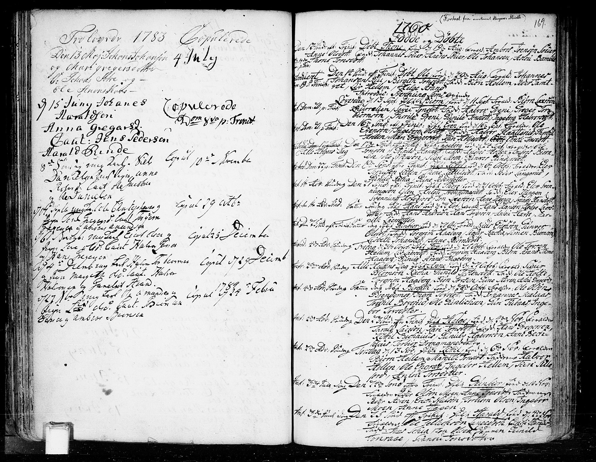 Heddal kirkebøker, SAKO/A-268/F/Fa/L0003: Parish register (official) no. I 3, 1723-1783, p. 169