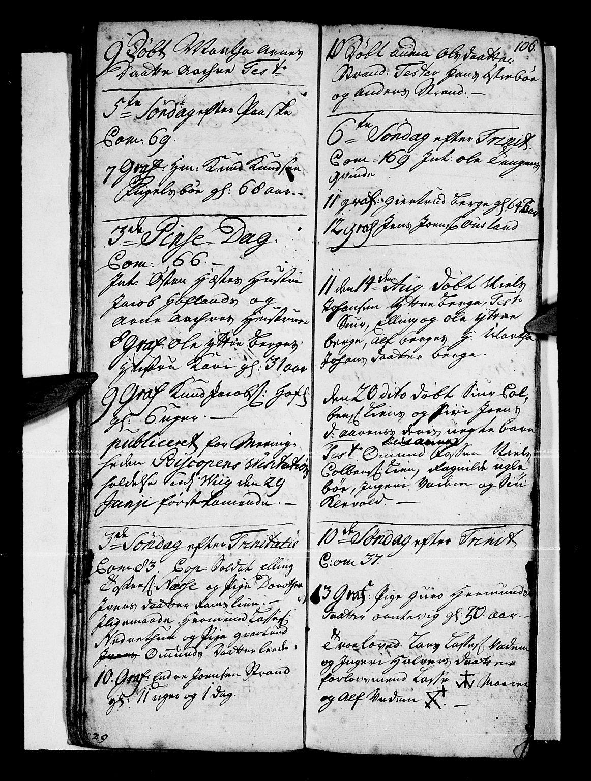 Vik sokneprestembete, SAB/A-81501: Parish register (official) no. A 1 /3, 1727-1740, p. 106