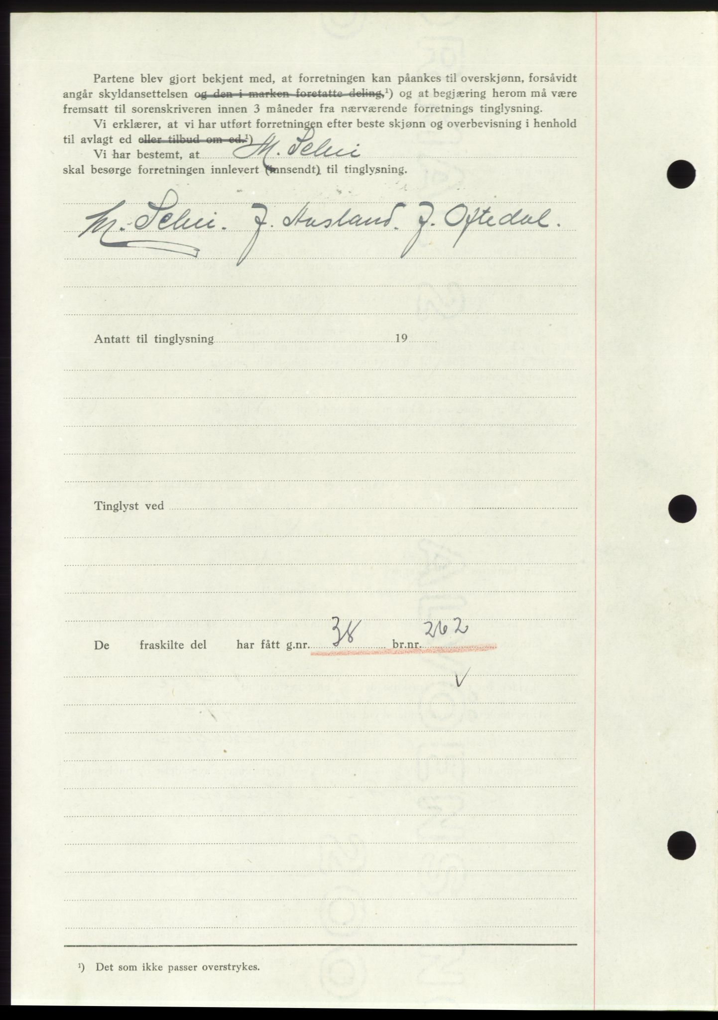 Jæren sorenskriveri, SAST/A-100310/03/G/Gba/L0069: Mortgage book, 1937-1937, Diary no: : 3024/1937
