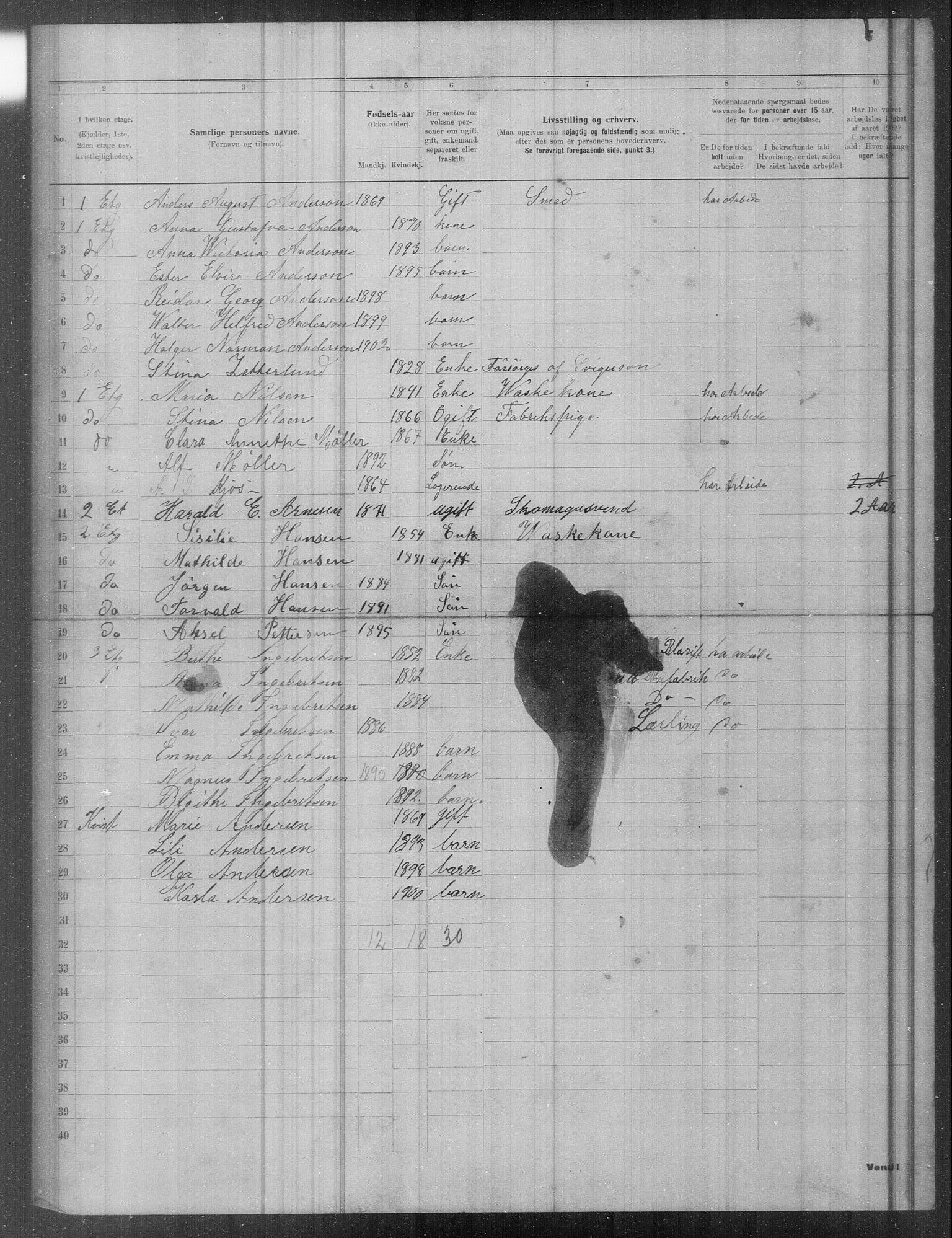 OBA, Municipal Census 1902 for Kristiania, 1902, p. 19374