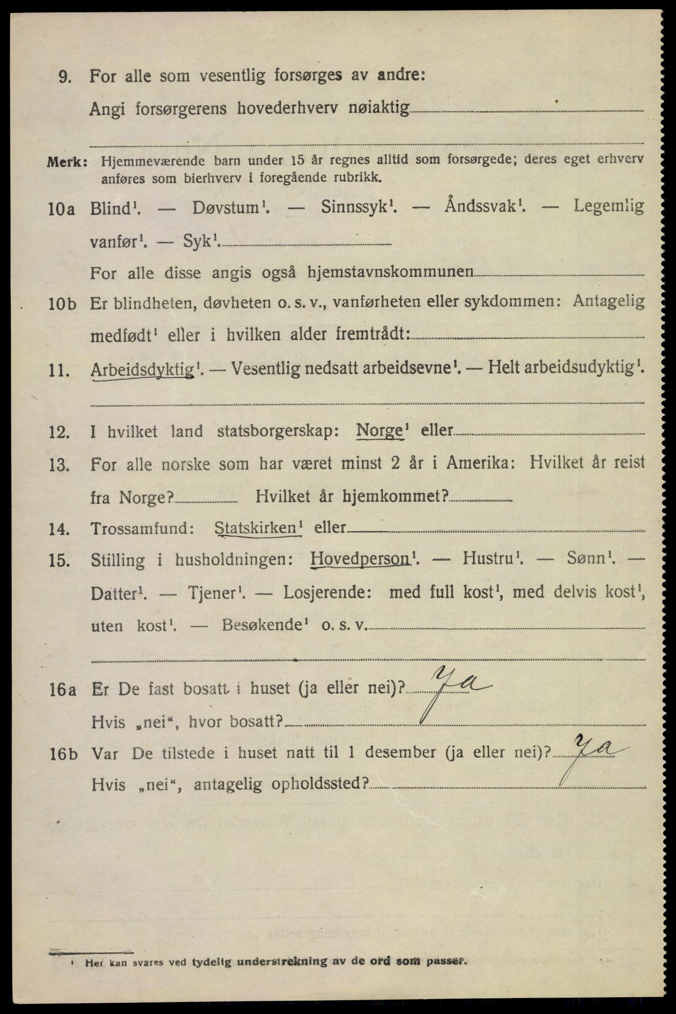 SAKO, 1920 census for Bø (Telemark), 1920, p. 6697