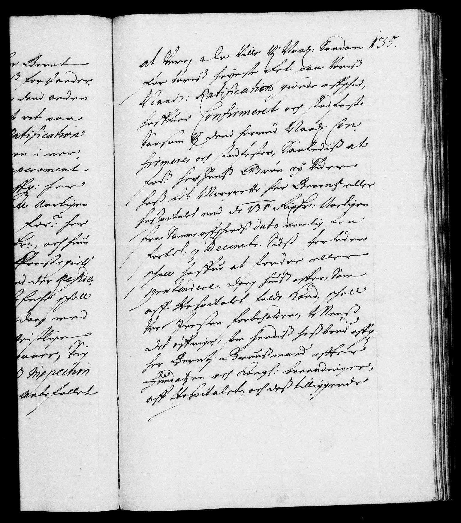 Danske Kanselli 1572-1799, AV/RA-EA-3023/F/Fc/Fca/Fcaa/L0010: Norske registre (mikrofilm), 1660-1670, p. 135a
