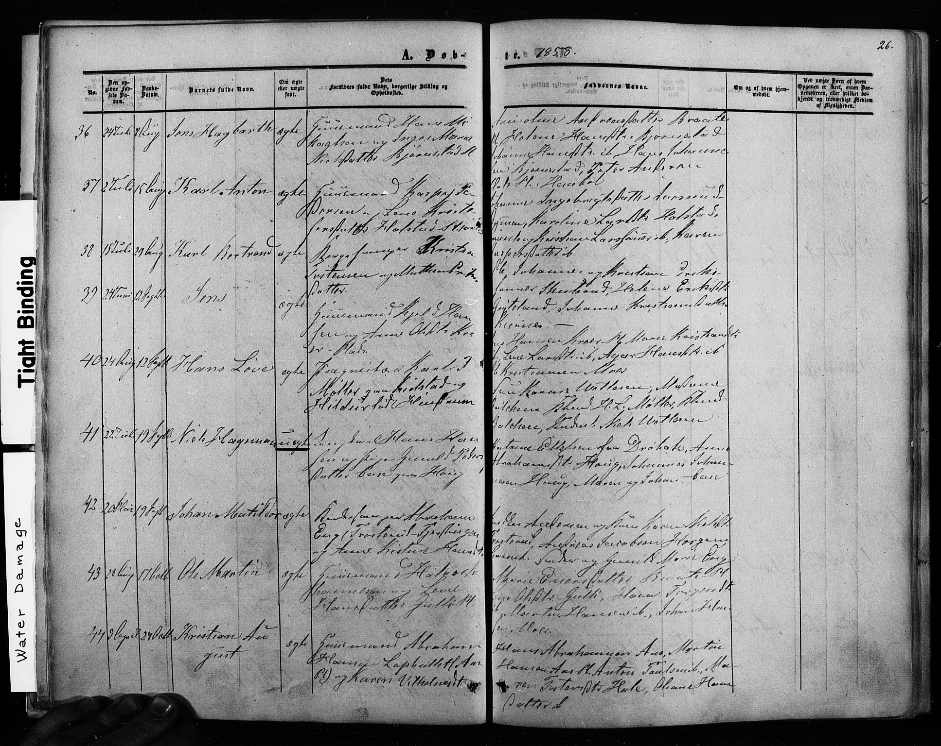 Ås prestekontor Kirkebøker, AV/SAO-A-10894/F/Fa/L0007: Parish register (official) no. I 7, 1854-1870, p. 26