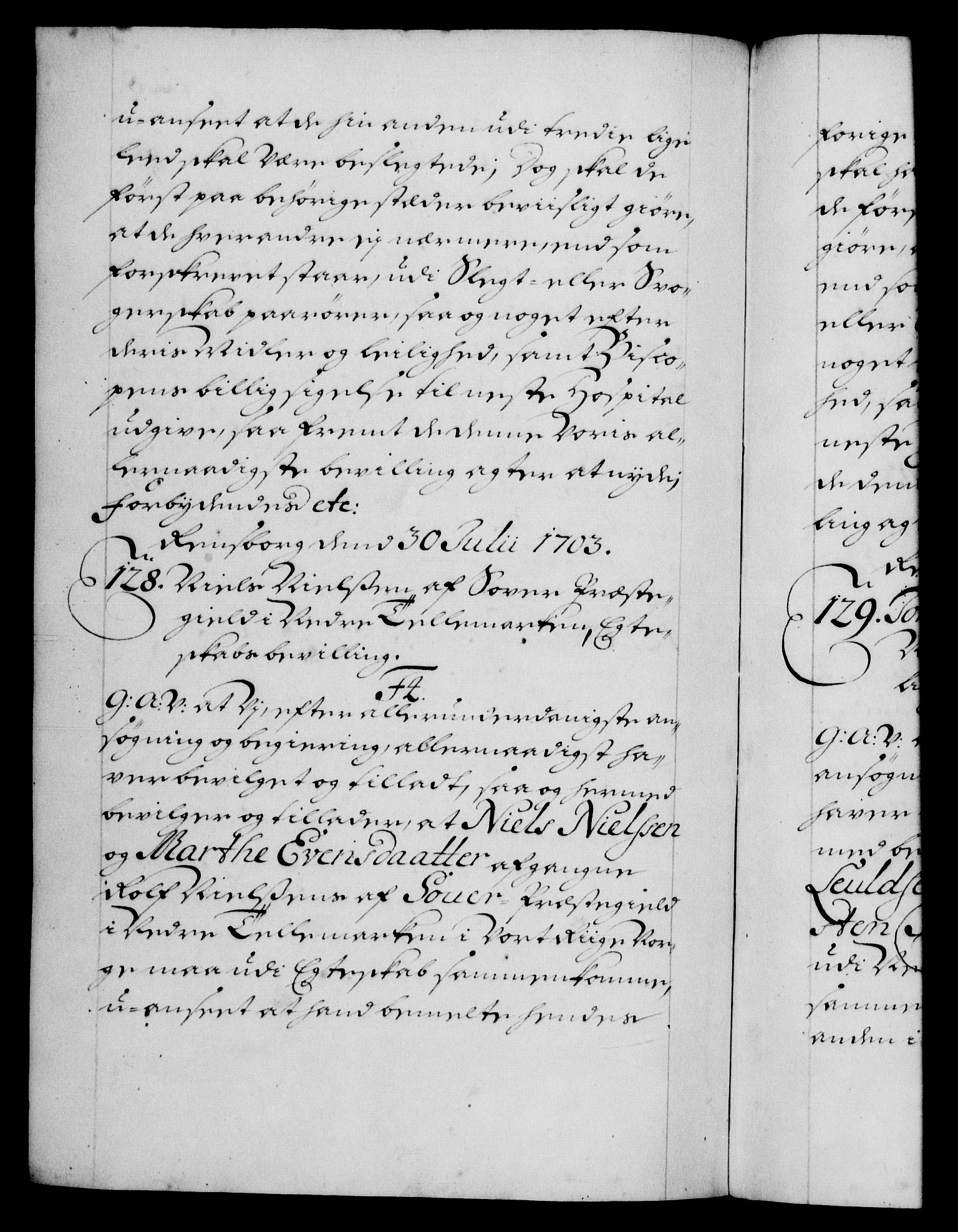 Danske Kanselli 1572-1799, RA/EA-3023/F/Fc/Fca/Fcaa/L0018: Norske registre, 1699-1703, p. 528b