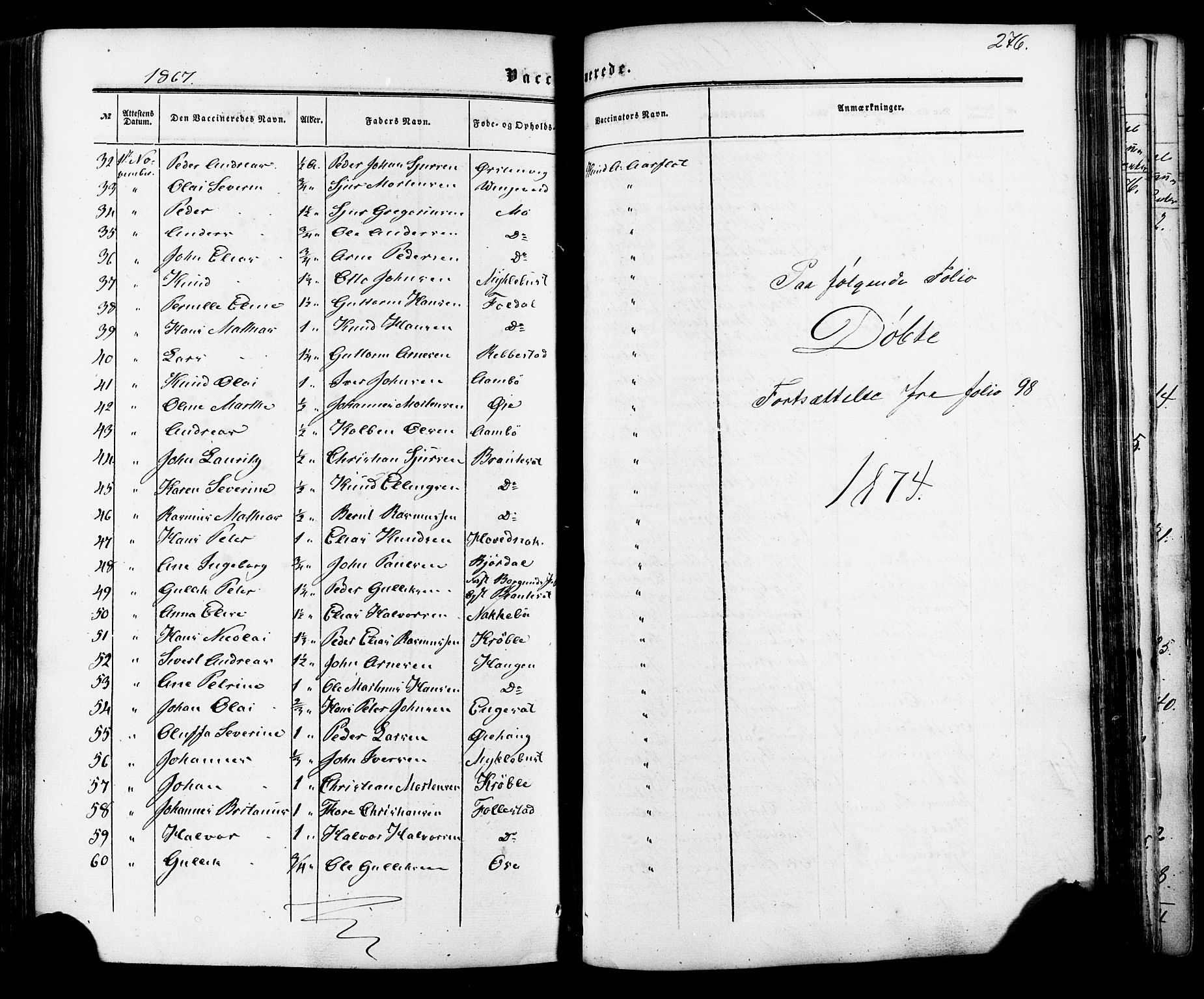 Ministerialprotokoller, klokkerbøker og fødselsregistre - Møre og Romsdal, AV/SAT-A-1454/513/L0175: Parish register (official) no. 513A02, 1856-1877, p. 276