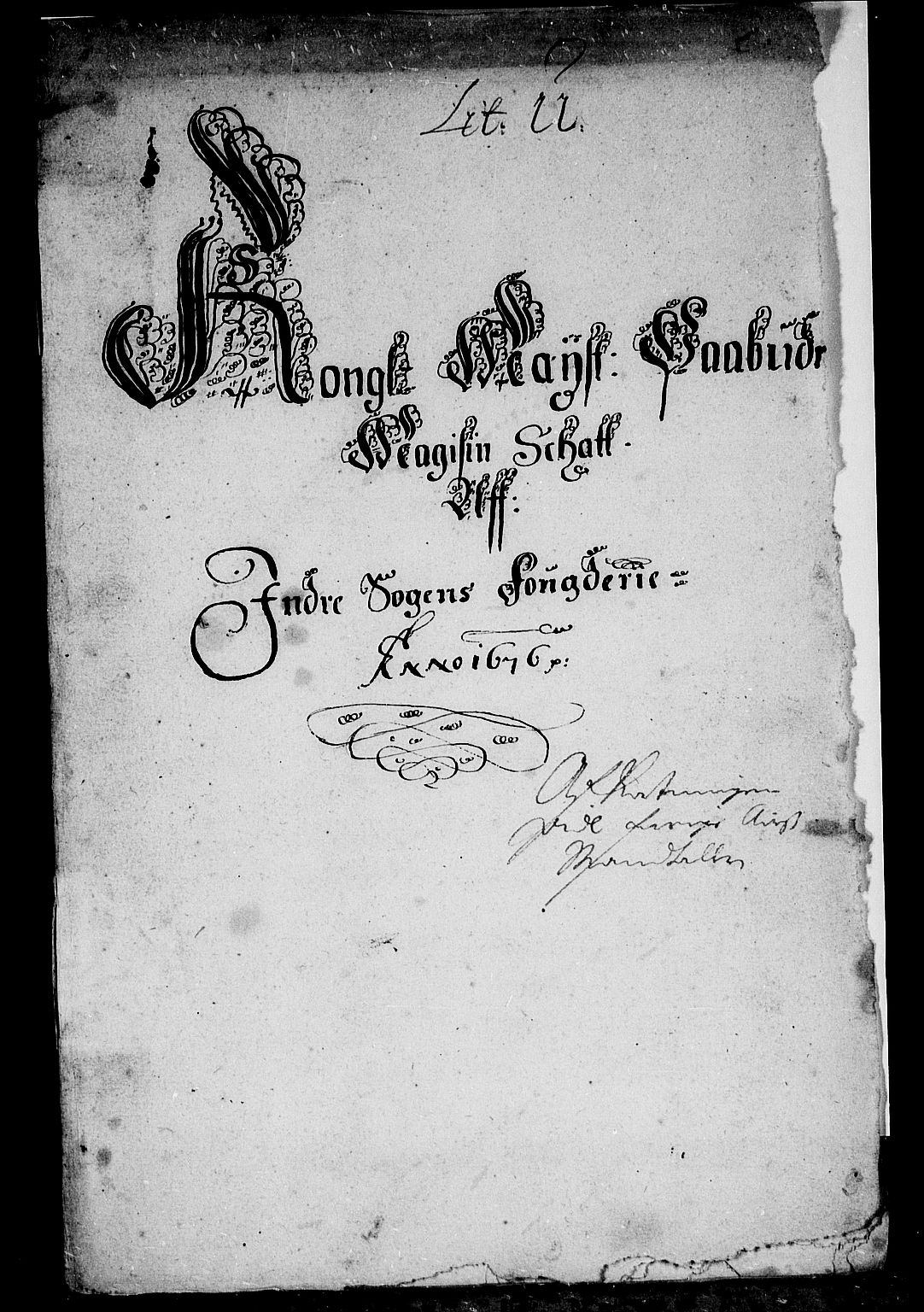 Rentekammeret inntil 1814, Reviderte regnskaper, Stiftamtstueregnskaper, Bergen stiftamt, AV/RA-EA-6043/R/Rc/L0047: Bergen stiftamt, 1676-1677