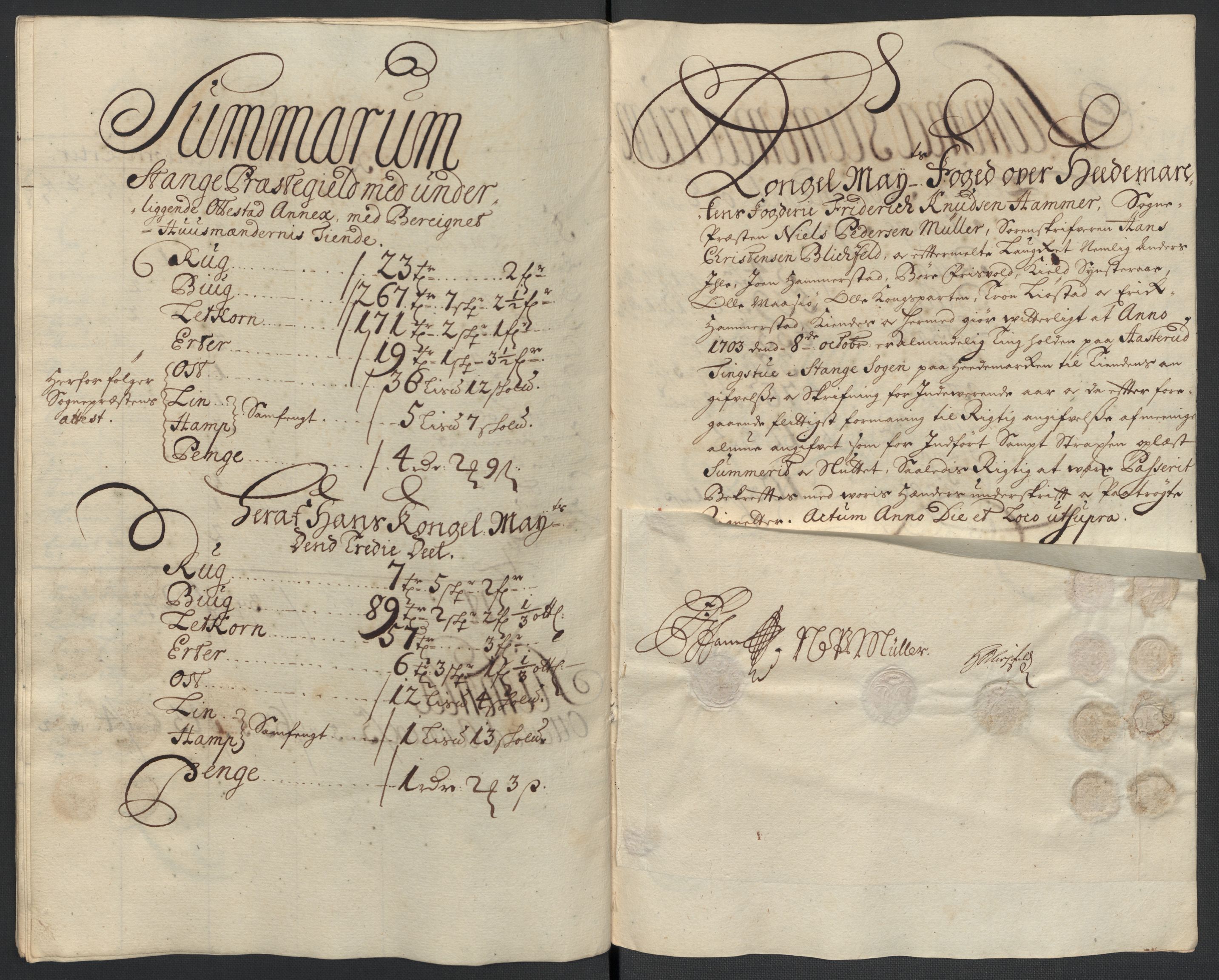 Rentekammeret inntil 1814, Reviderte regnskaper, Fogderegnskap, AV/RA-EA-4092/R16/L1041: Fogderegnskap Hedmark, 1703-1704, p. 69