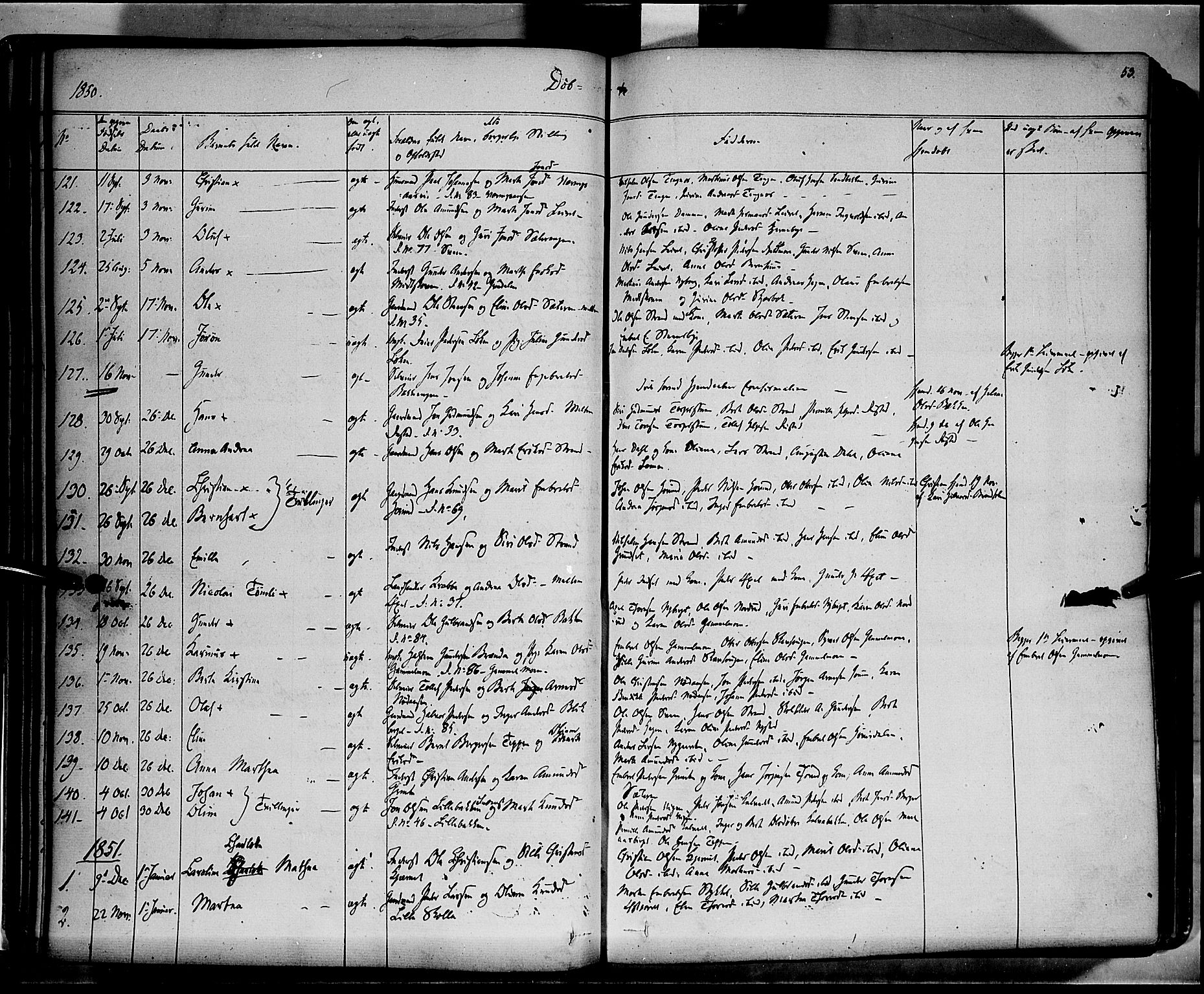 Elverum prestekontor, AV/SAH-PREST-044/H/Ha/Haa/L0009: Parish register (official) no. 9, 1843-1856, p. 53