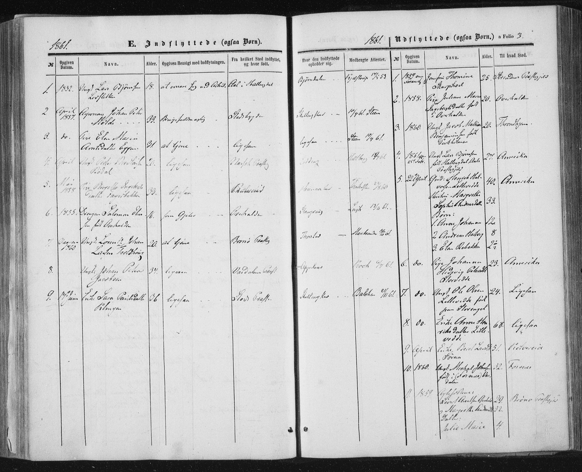 Ministerialprotokoller, klokkerbøker og fødselsregistre - Nord-Trøndelag, SAT/A-1458/784/L0670: Parish register (official) no. 784A05, 1860-1876, p. 3