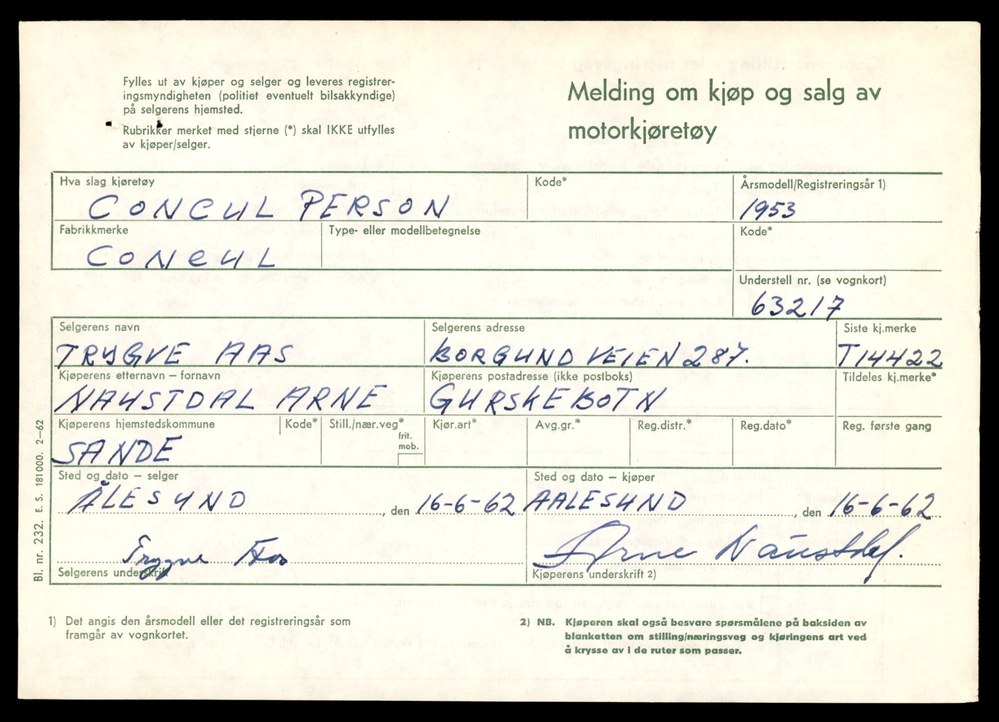 Møre og Romsdal vegkontor - Ålesund trafikkstasjon, SAT/A-4099/F/Fe/L0045: Registreringskort for kjøretøy T 14320 - T 14444, 1927-1998, p. 2609