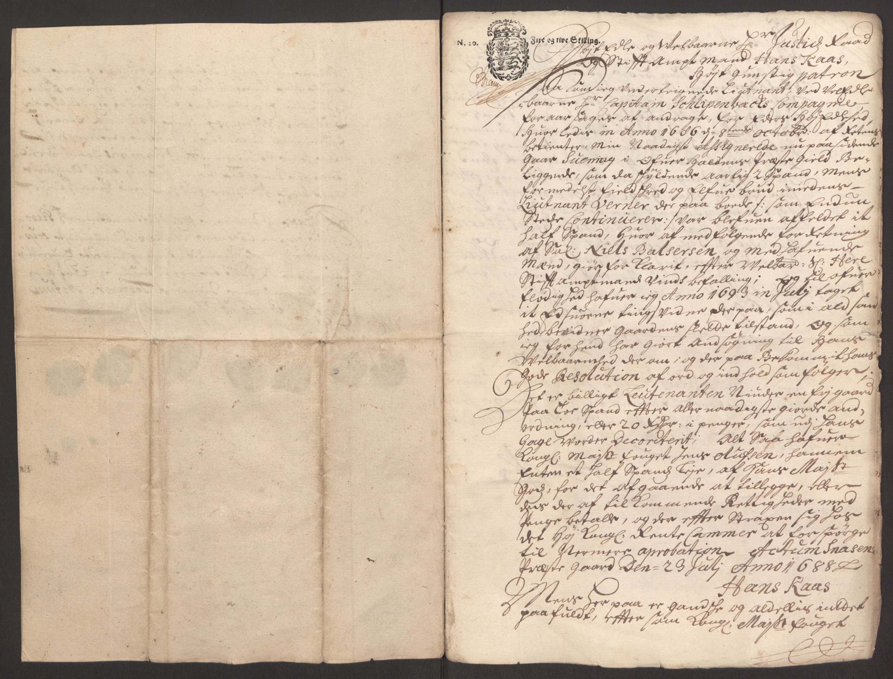 Rentekammeret inntil 1814, Reviderte regnskaper, Fogderegnskap, AV/RA-EA-4092/R64/L4424: Fogderegnskap Namdal, 1692-1695, p. 443