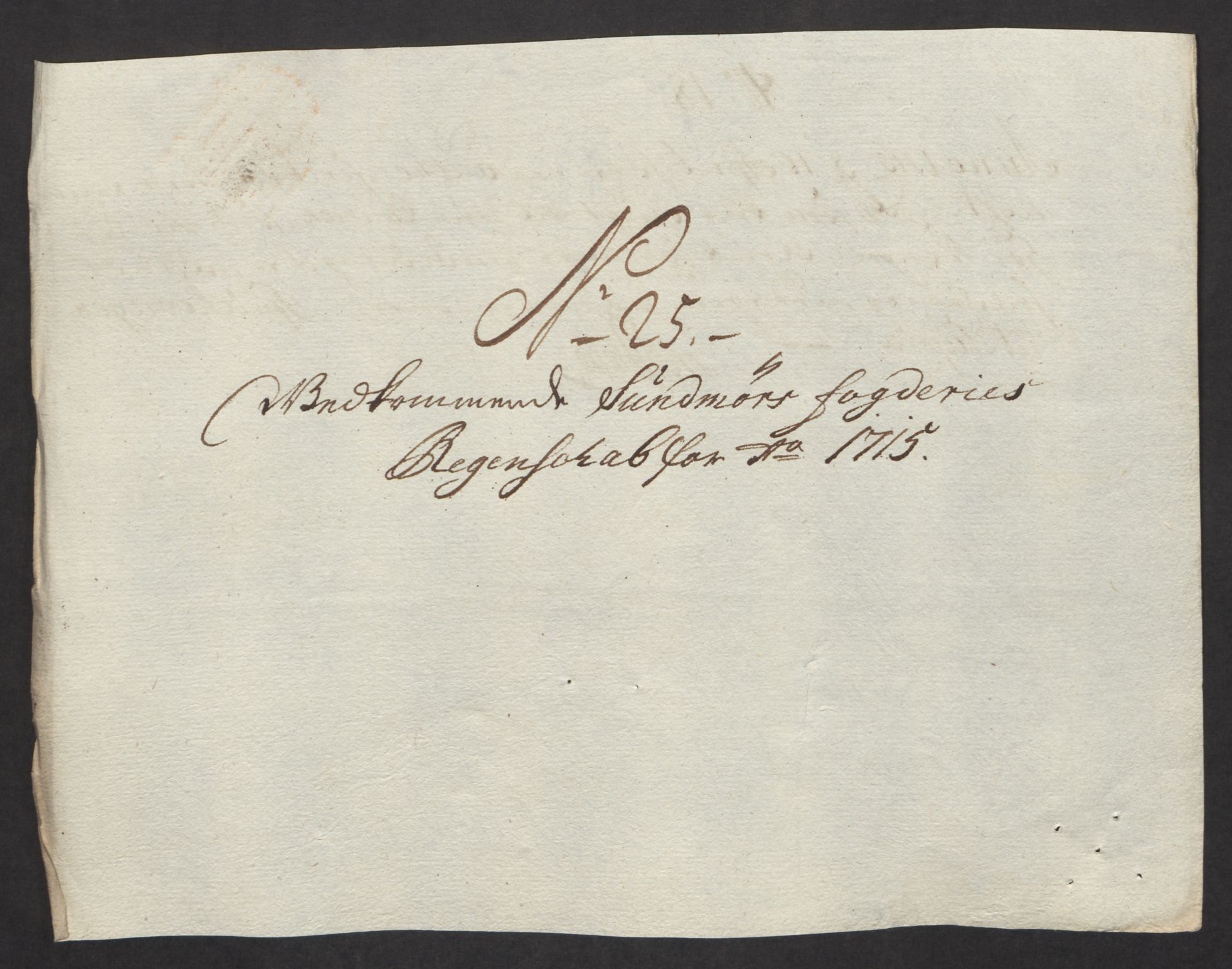 Rentekammeret inntil 1814, Reviderte regnskaper, Fogderegnskap, AV/RA-EA-4092/R54/L3567: Fogderegnskap Sunnmøre, 1715, p. 212