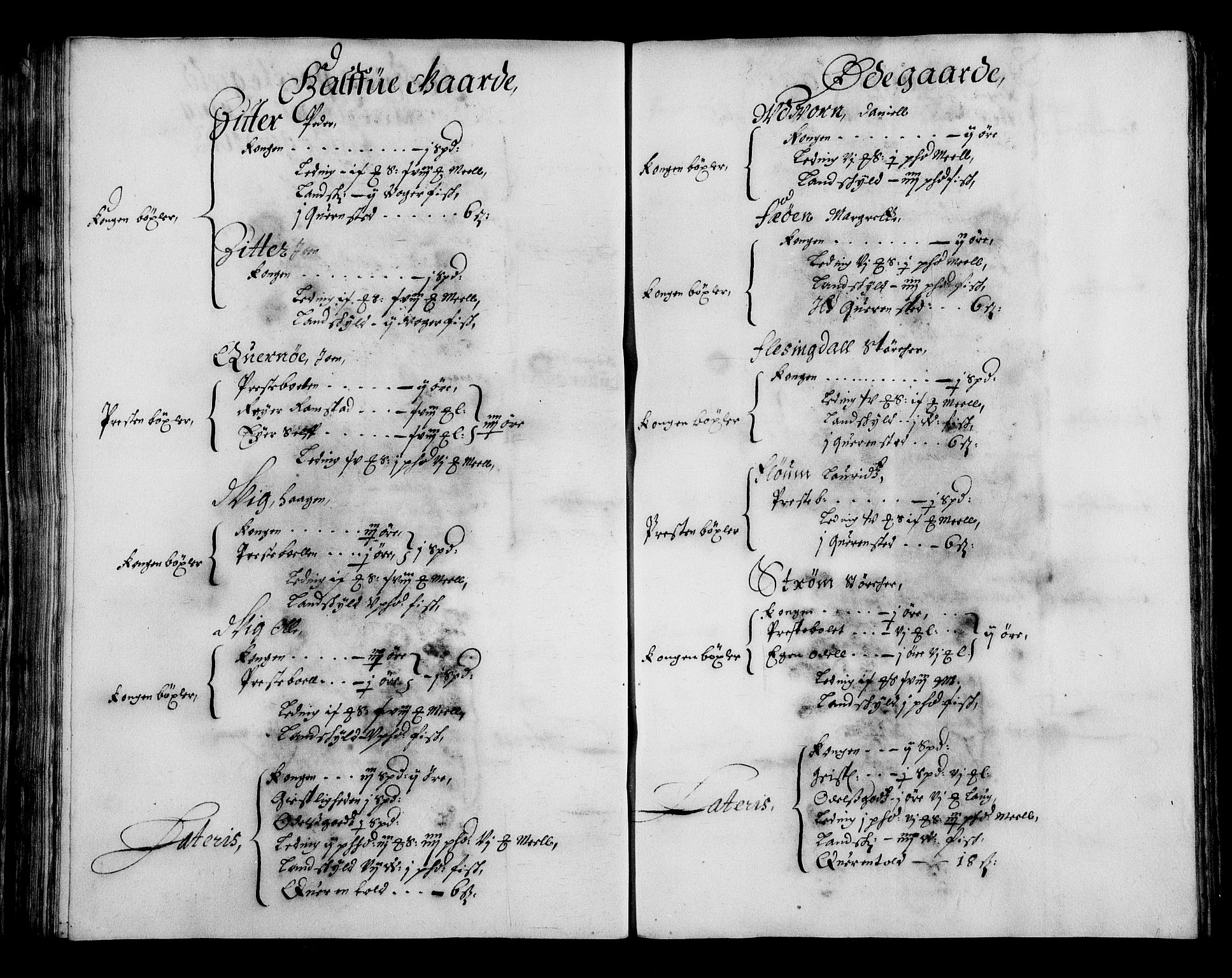 Rentekammeret inntil 1814, Realistisk ordnet avdeling, AV/RA-EA-4070/N/Na/L0002/0008: [XI g]: Trondheims stifts jordebøker: / Namdalen fogderi, 1664