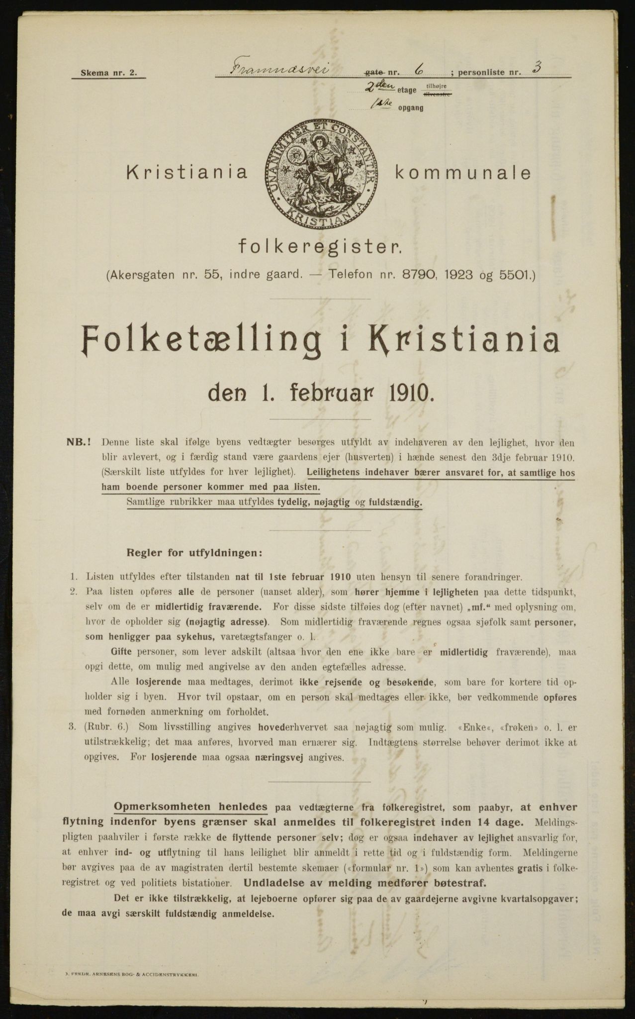 OBA, Municipal Census 1910 for Kristiania, 1910, p. 23911